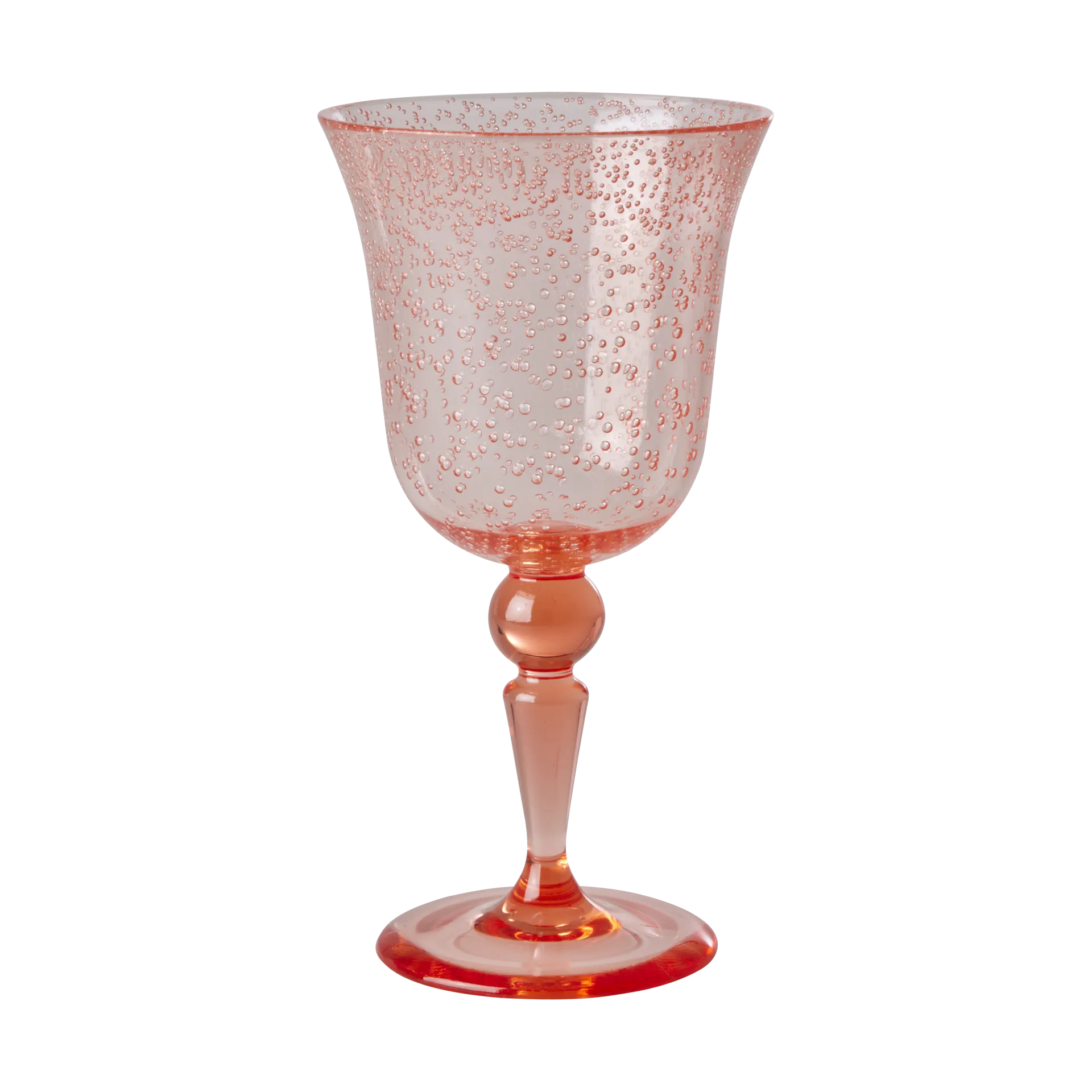 Rice wijnglas bubble design 36 cl, Peach RICE