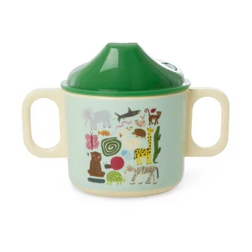 Rice wildlife kinderbeker met twee handvatten 25 cl - Mint - RICE