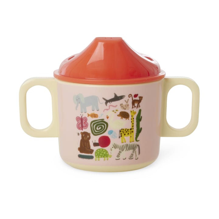 Rice wildlife kinderbeker met twee handvatten 25 cl - Pink - RICE