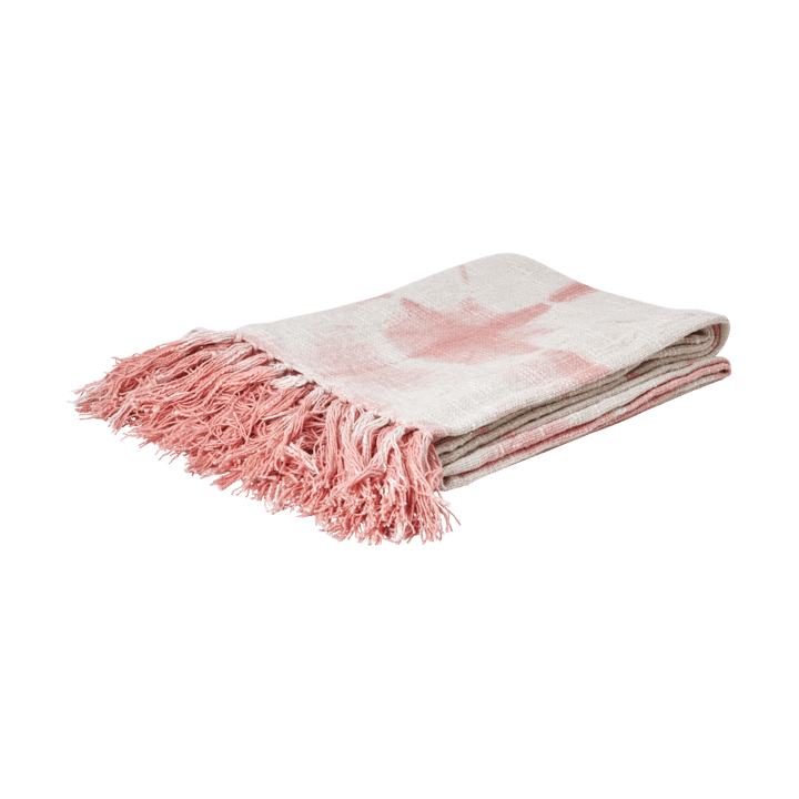 Rijst plaid 125x150 cm - Tie-dye, soft pink - RICE