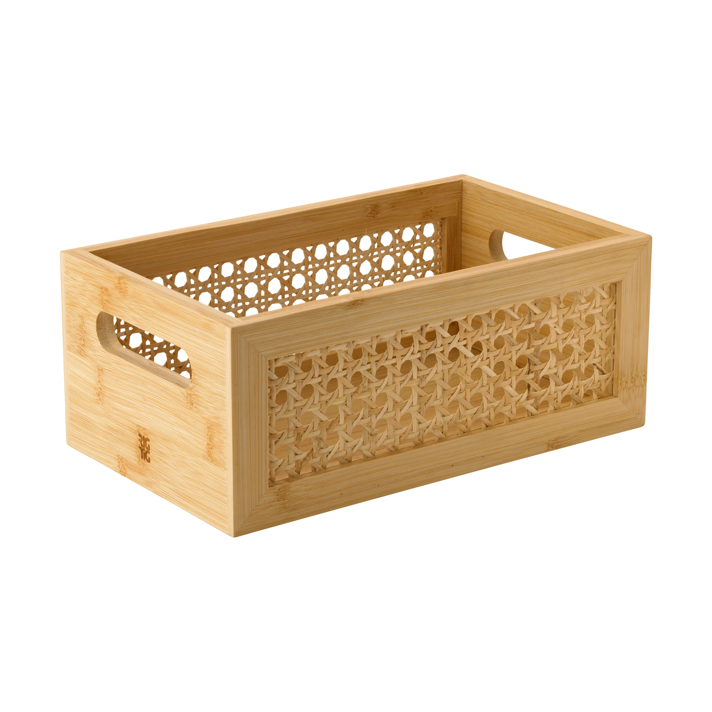 Bamboe opbergdoos, eenvoudige bureau organizer, de Bamboe opbergdoos, eenvoudige bureau organizer, de