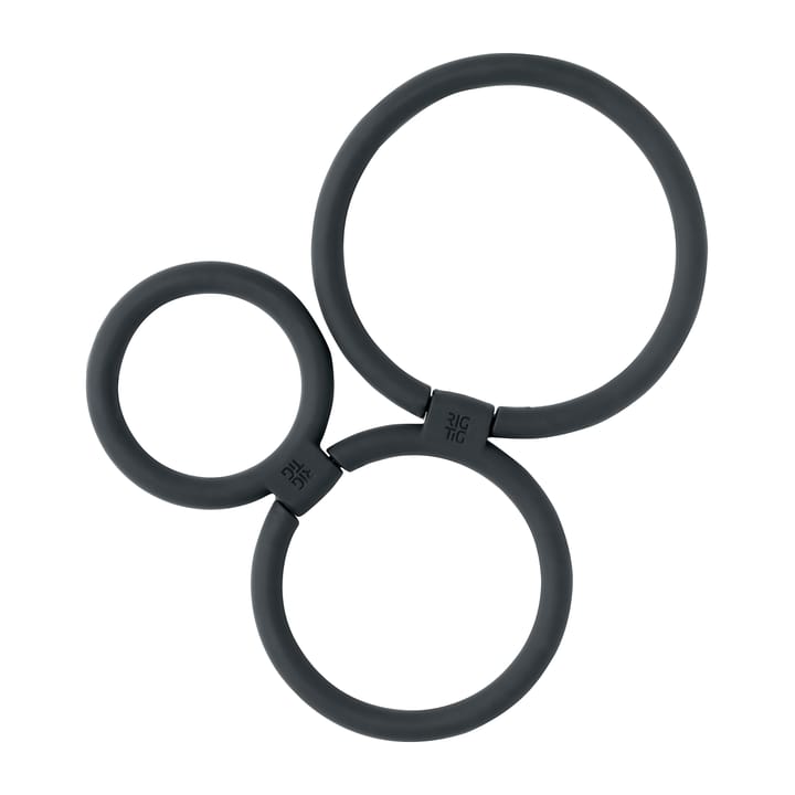 CIRCLES pannenonderzetter Ø13 cm, Zwart RIG-TIG
