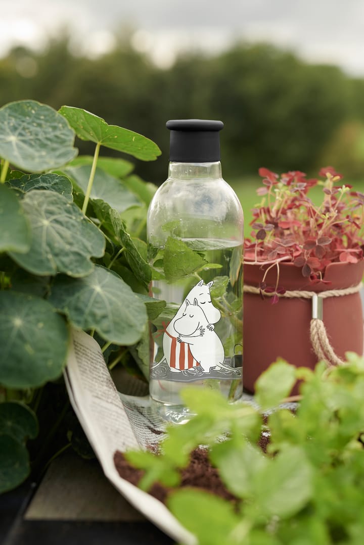 DRINK-IT Moomin waterfles 0,75 l, Black-red RIG-TIG