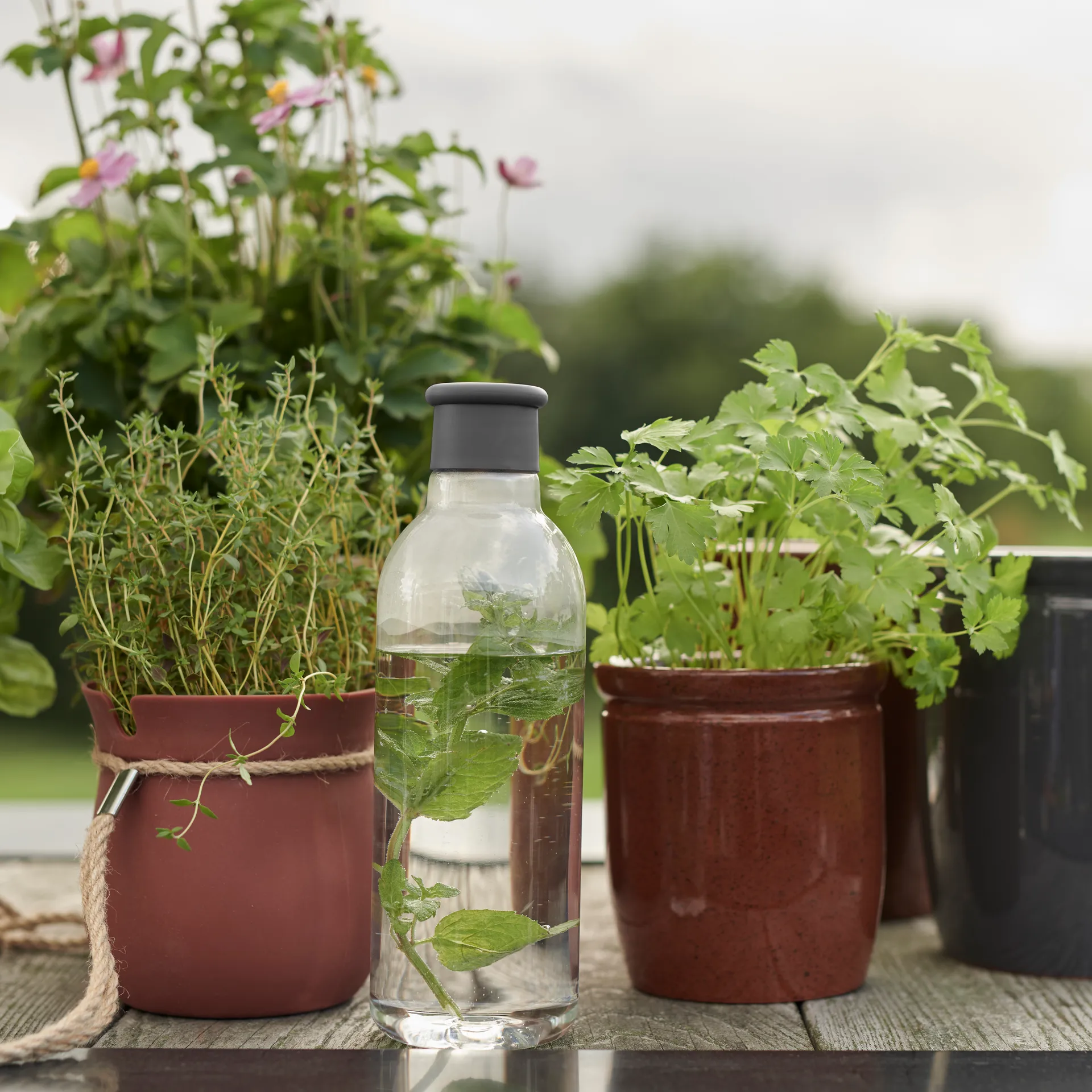 DRINK-IT waterfles 0,75 l, Grey RIG-TIG