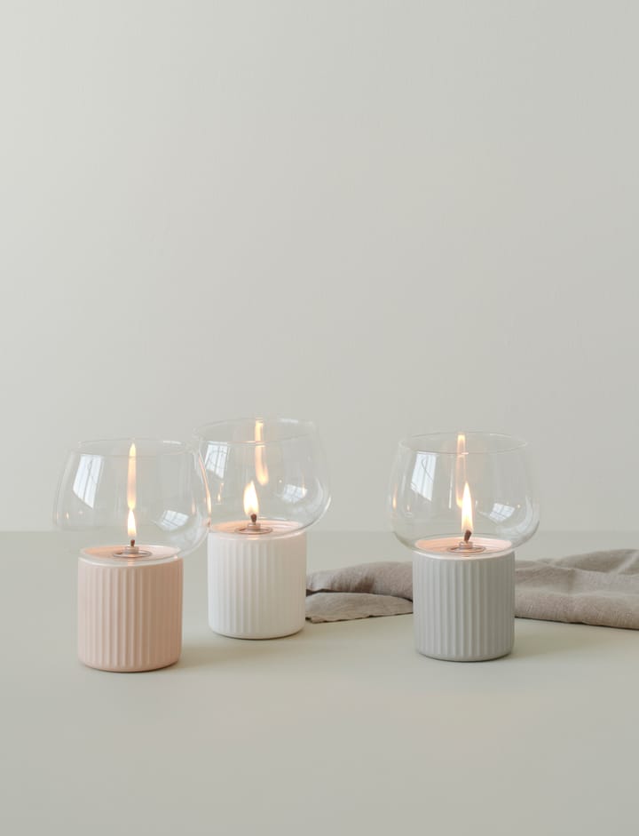 HYGGE hurricane olielamp 16 cm, Rose RIG-TIG