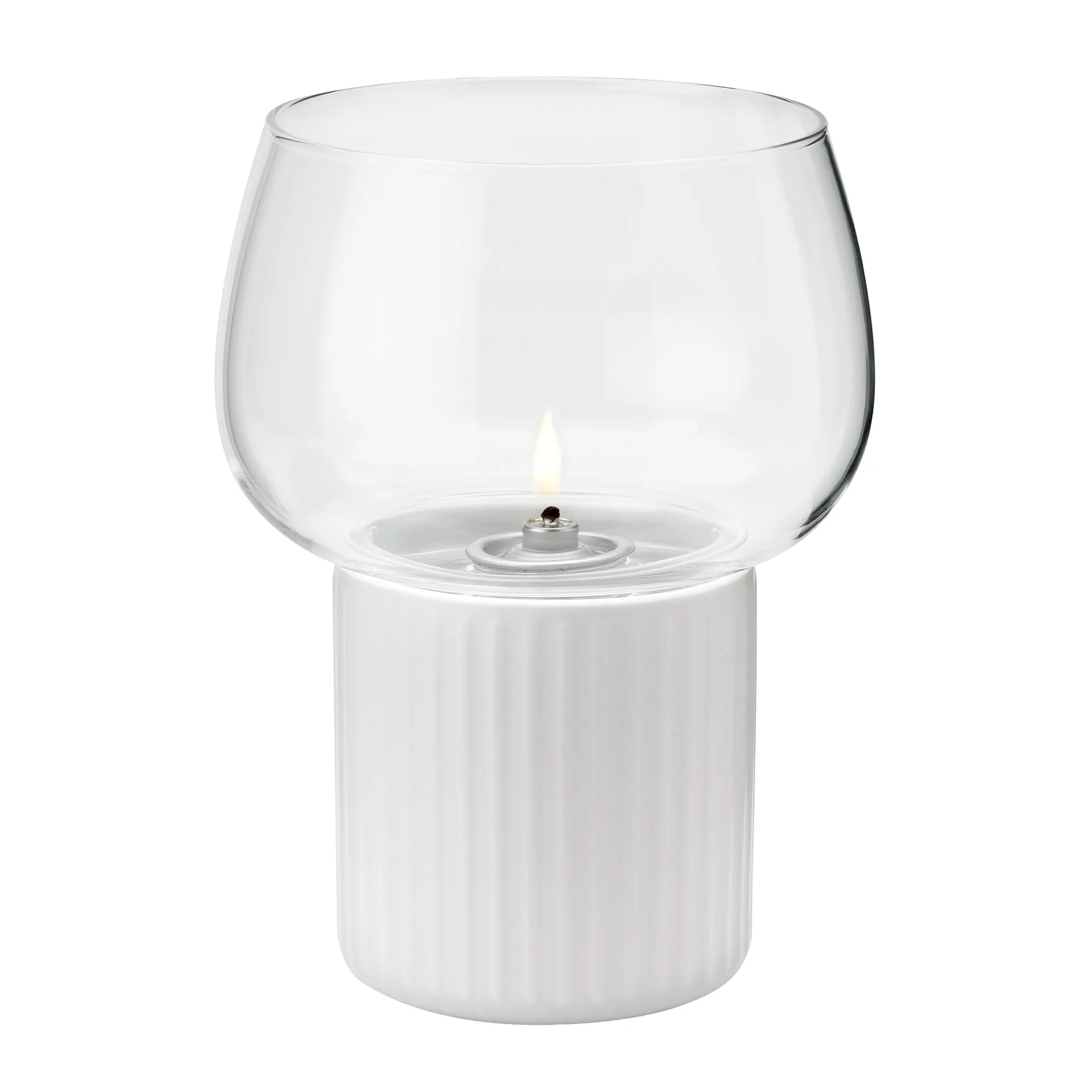 HYGGE hurricane olielamp 16 cm, White RIG-TIG