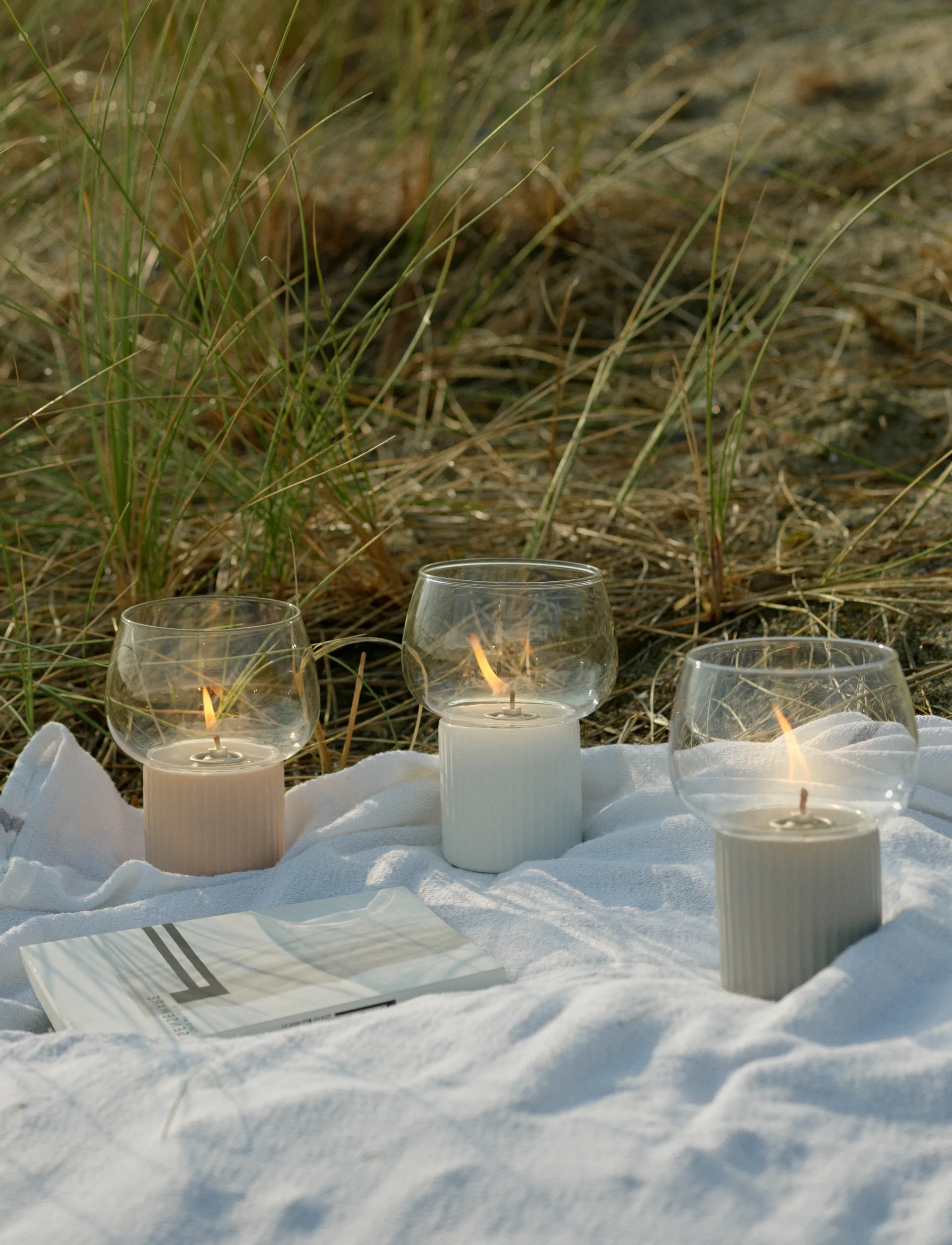 HYGGE hurricane olielamp 16 cm, White RIG-TIG