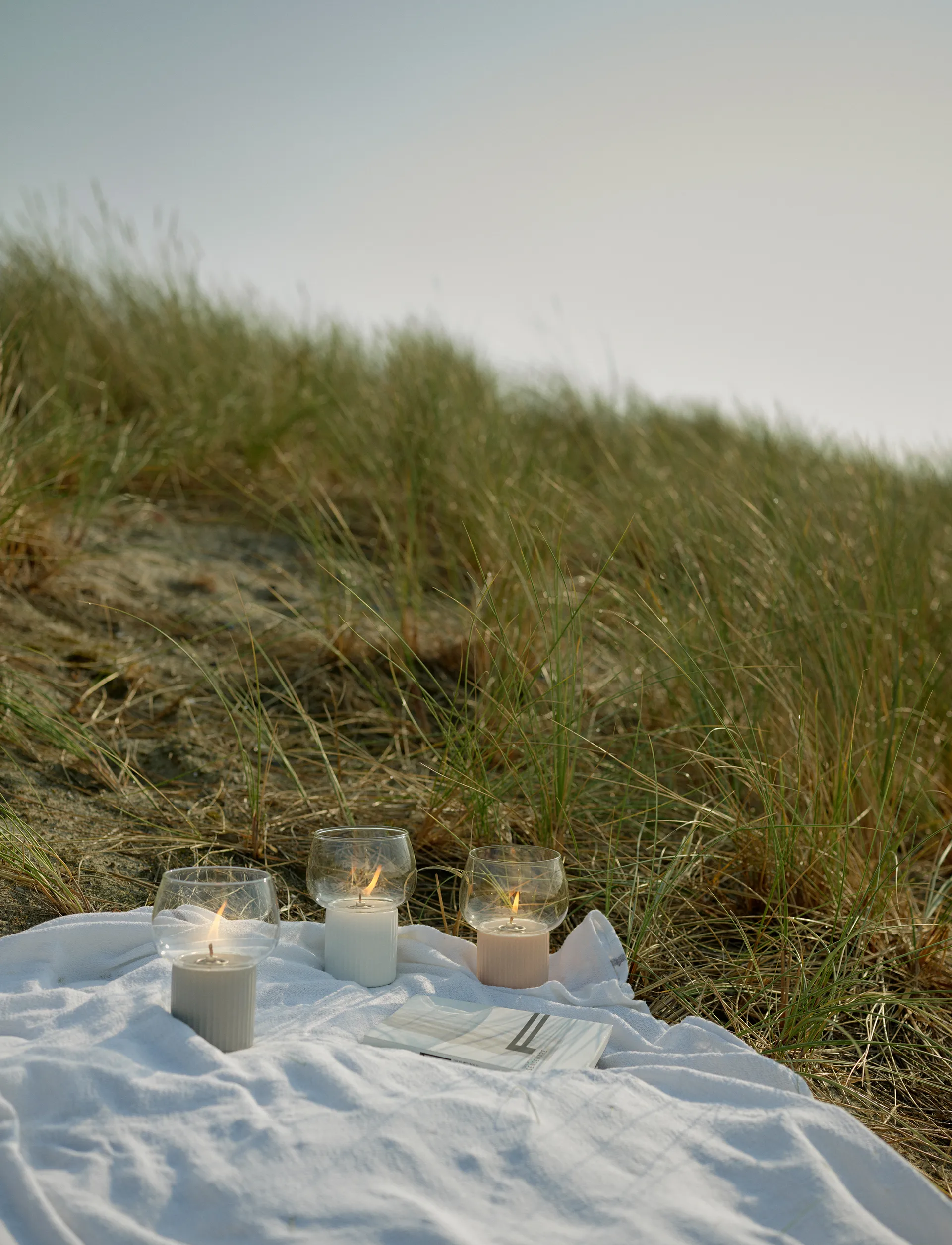 HYGGE hurricane olielamp 16 cm, White RIG-TIG