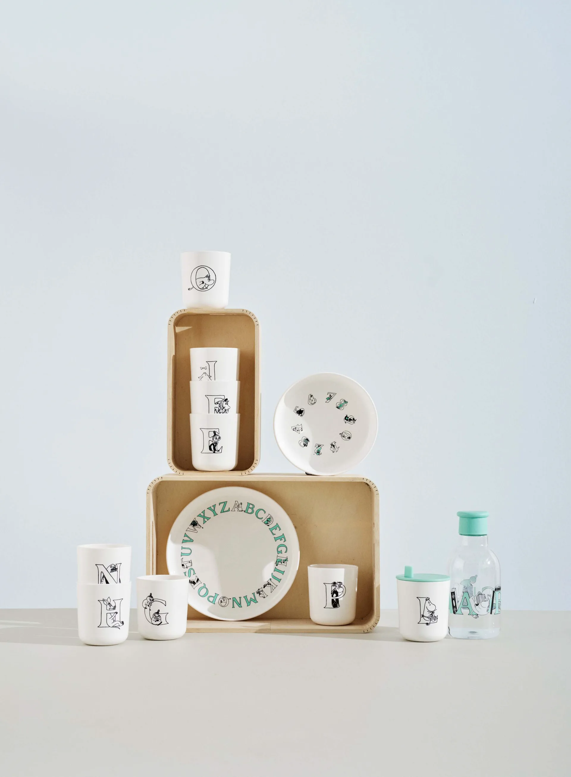 Moomin ABC drinkdeksel voor beker , Turqouise RIG-TIG