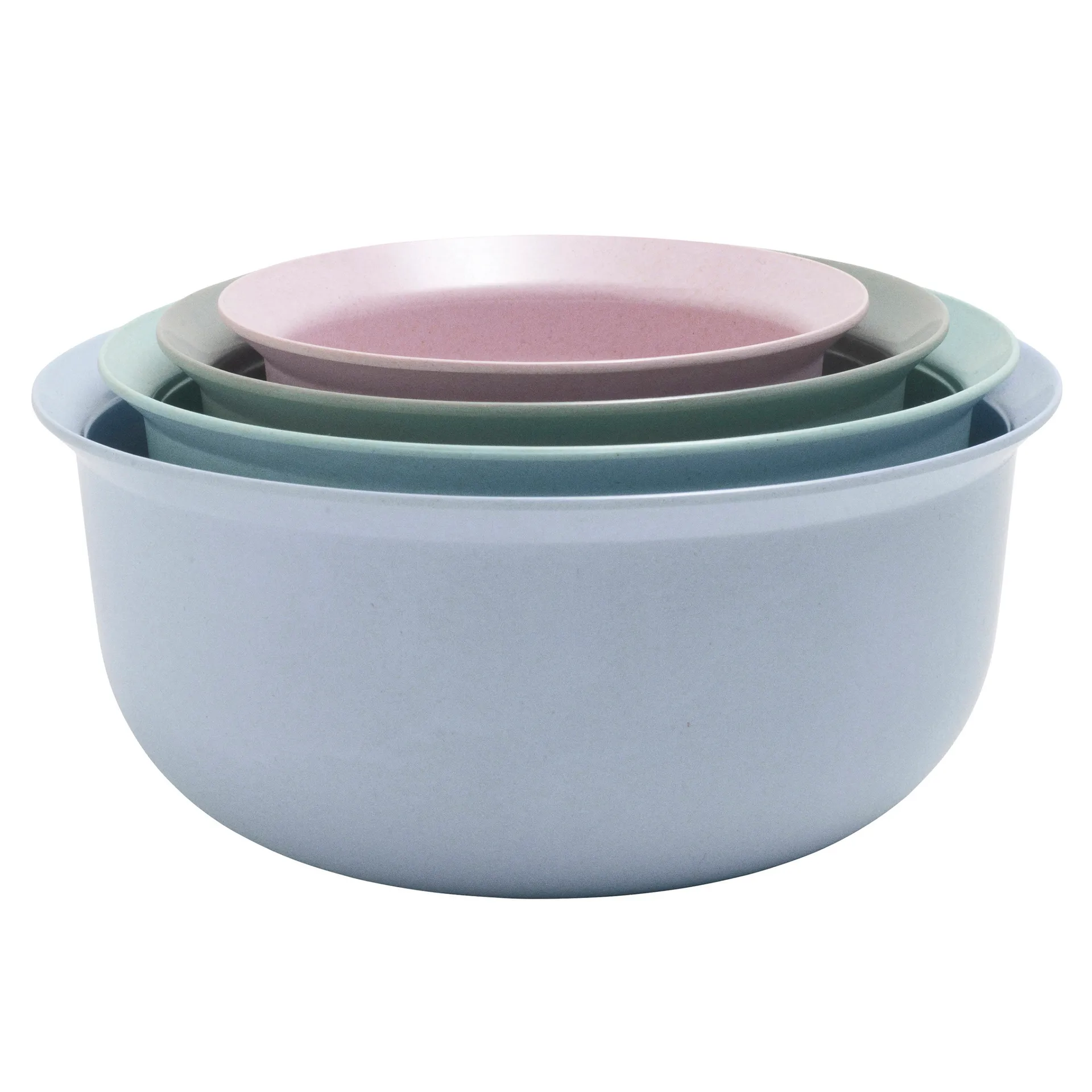 MULTI kommenset 4-delig, Blauw-groen-roze RIG-TIG