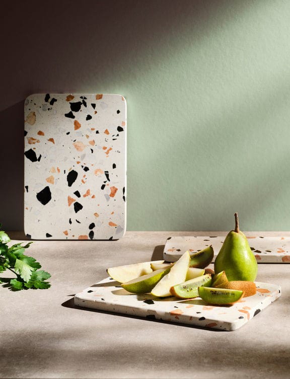 SERVE-IT serveerbord 16 cm, White terrazzo RIG-TIG