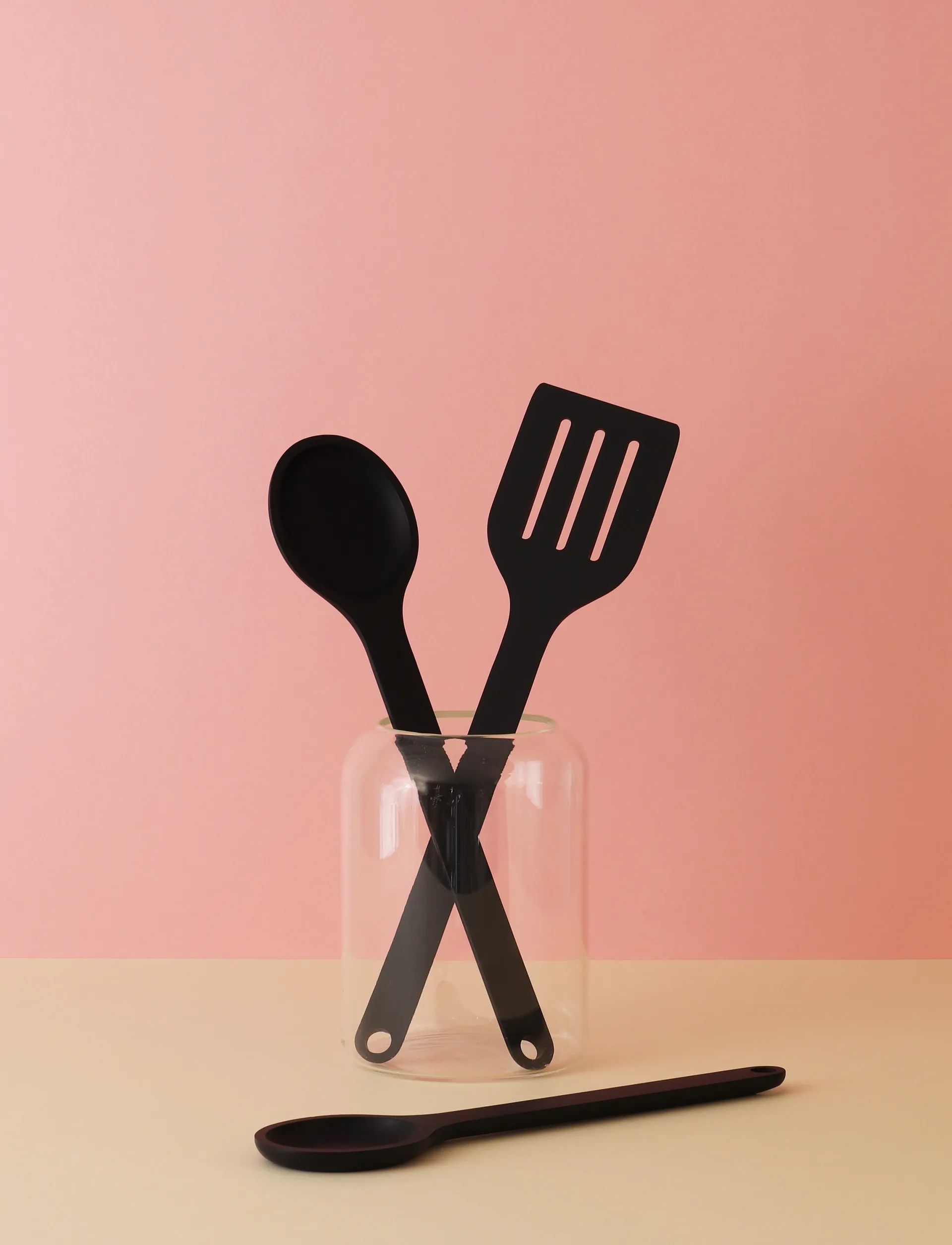 STIR-IT opscheplepel 30 cm, Black RIG-TIG