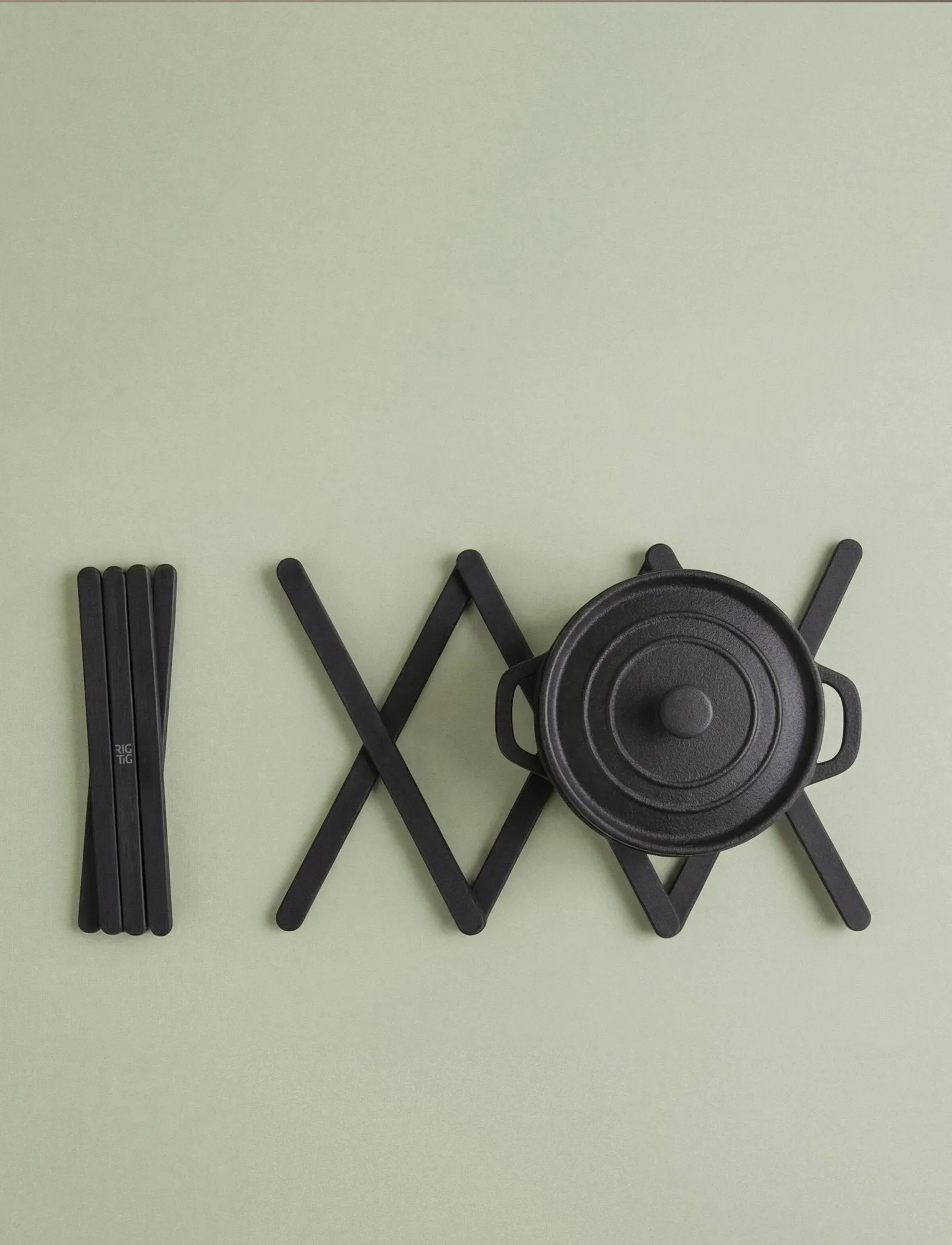 TRIX pannenonderzetter, Black, 20,7 cm RIG-TIG