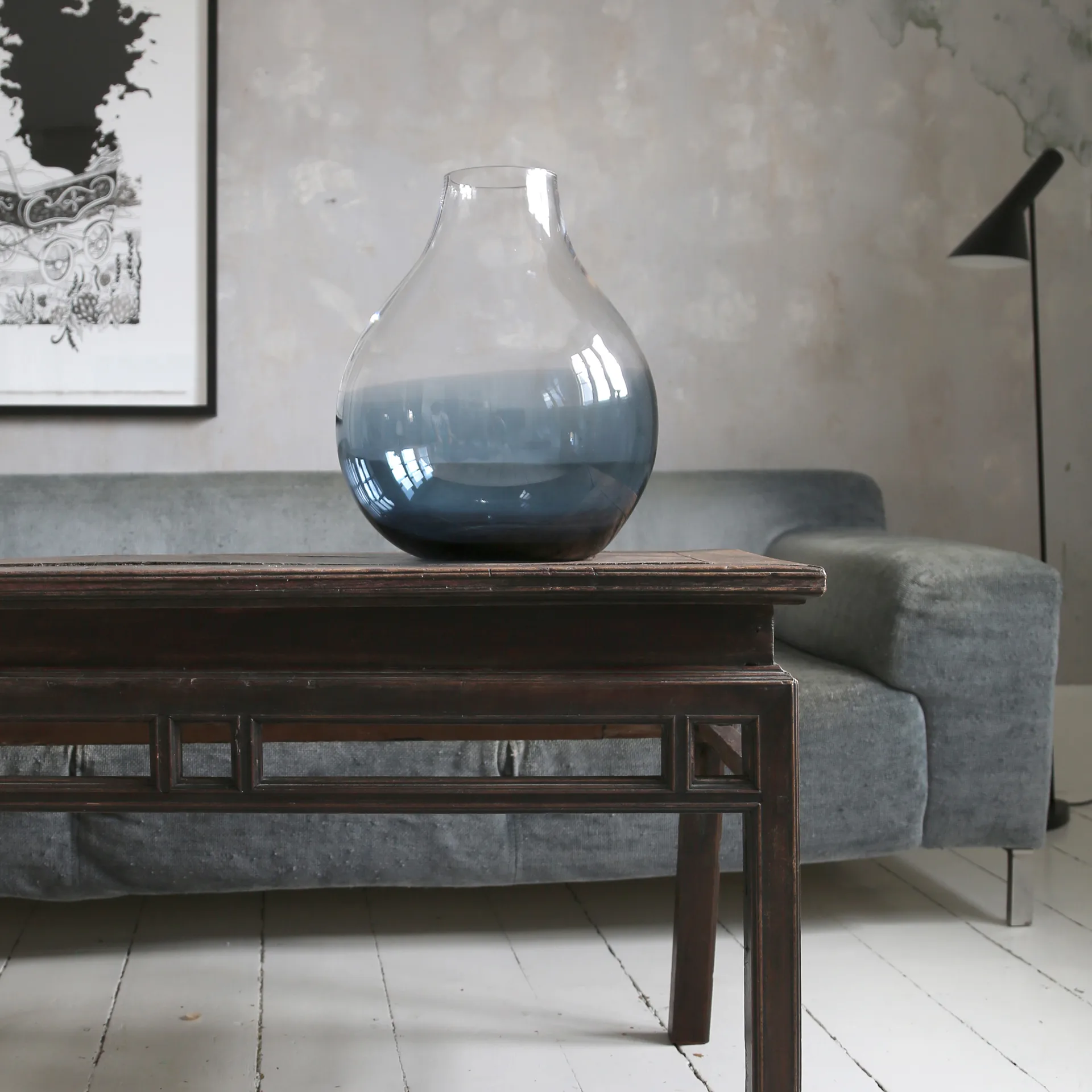 Bloemenvaas nr. 24, Indigoblauw Ro Collection