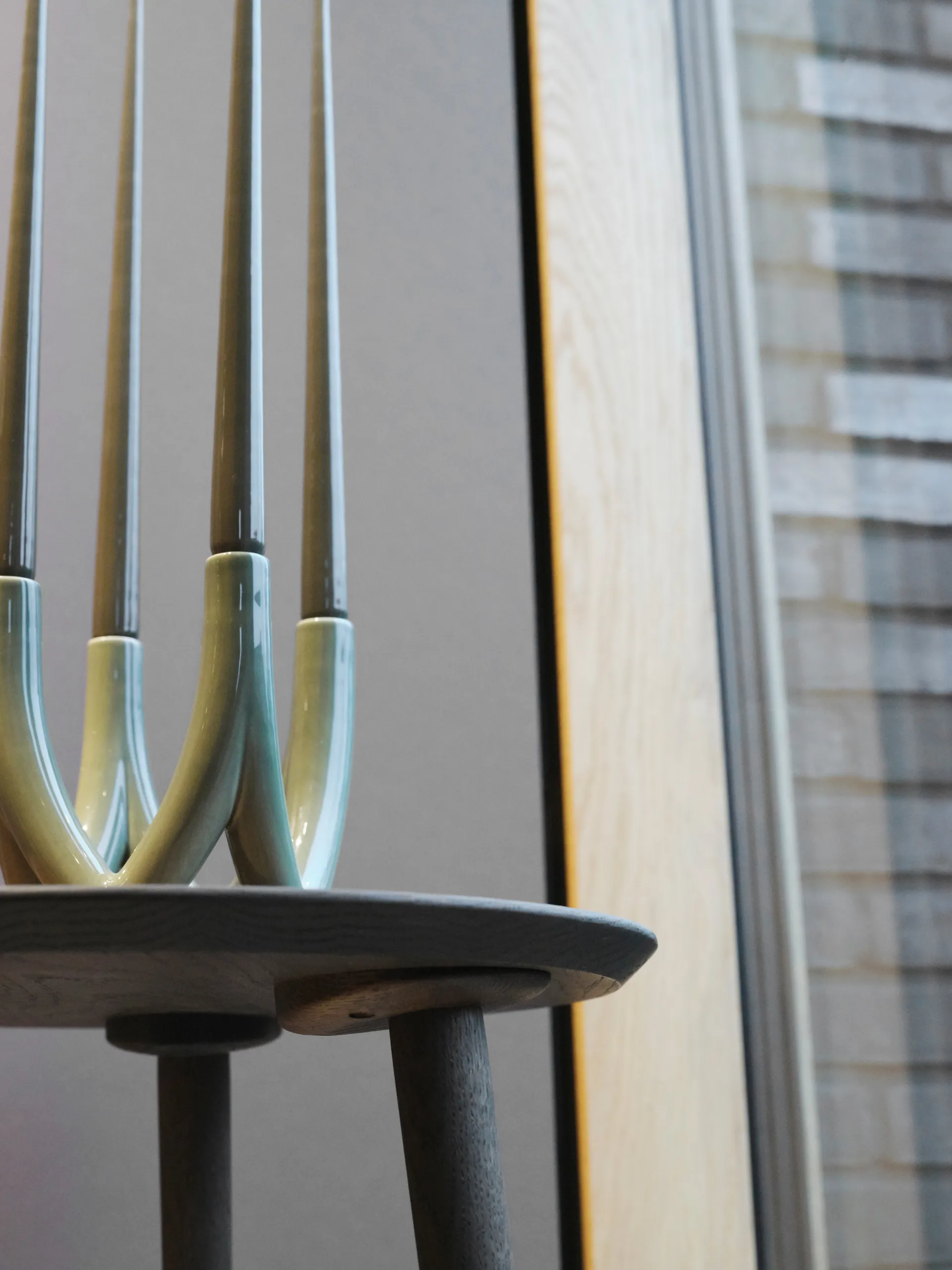 Chandelier kaarsenhouder no. 56, Olive green Ro Collection