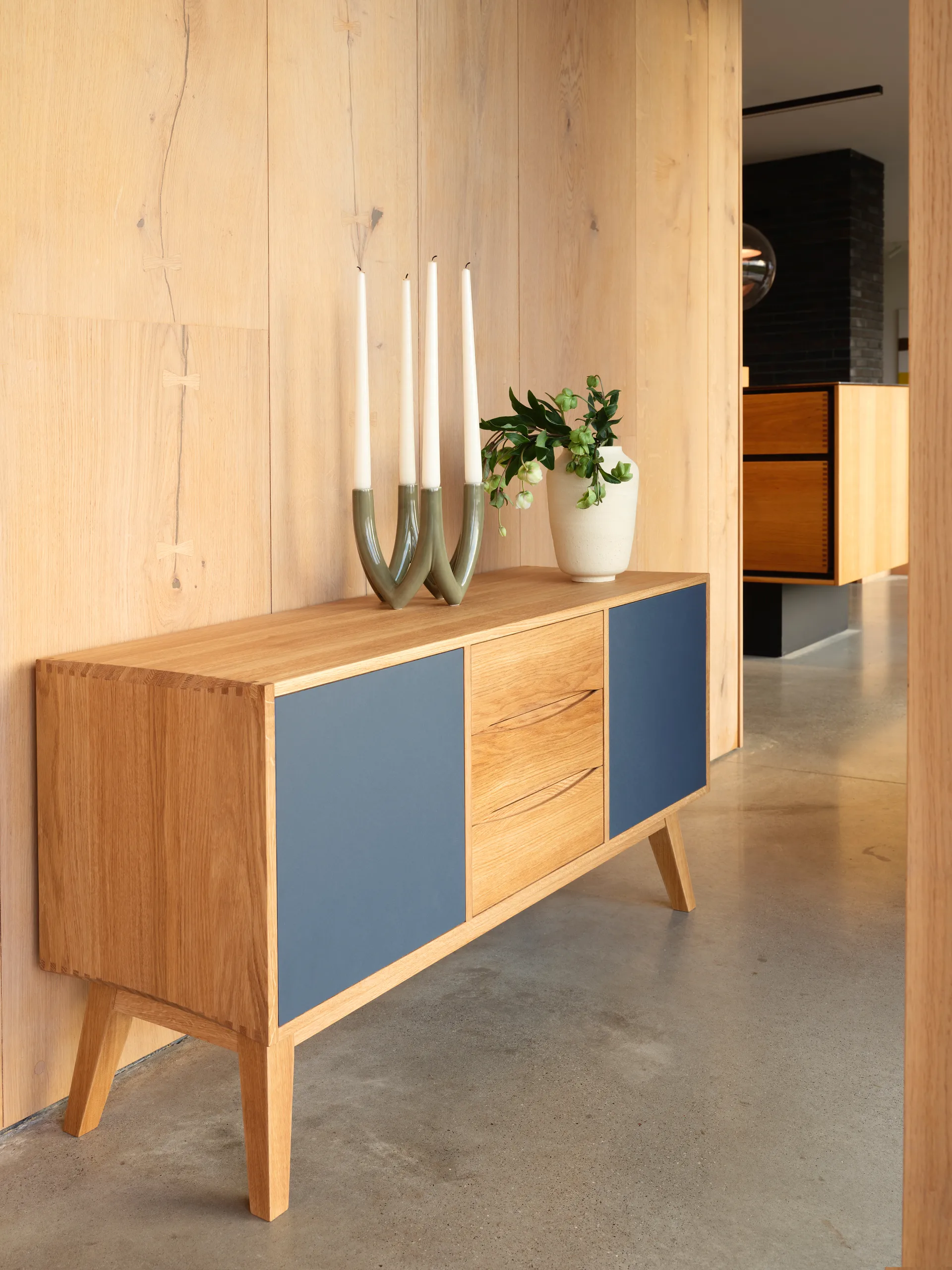 Chandelier kaarsenhouder no. 56, Olive green Ro Collection