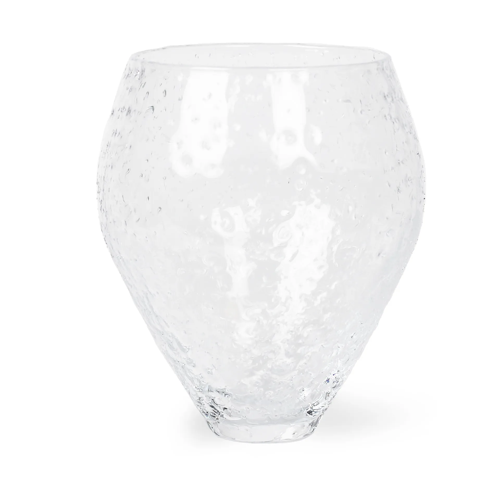 Crushed glazen vaas medium, Clear Ro Collection