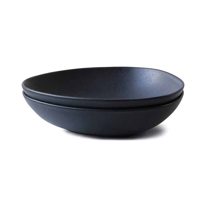 Deep plate no.52 2-pack - Lava stone - Ro Collection