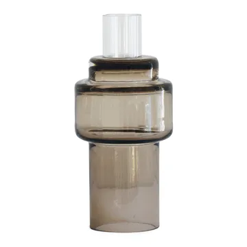 Glass candlestick no. 55 - Sepia brown - Ro Collection