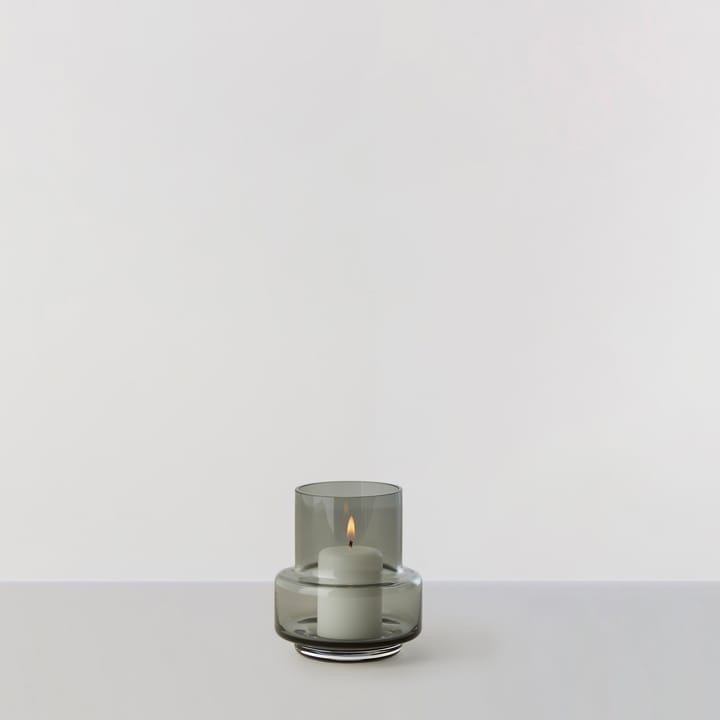 Hurricane waxinelichthouder nr. 25, Smoked grey Ro Collection