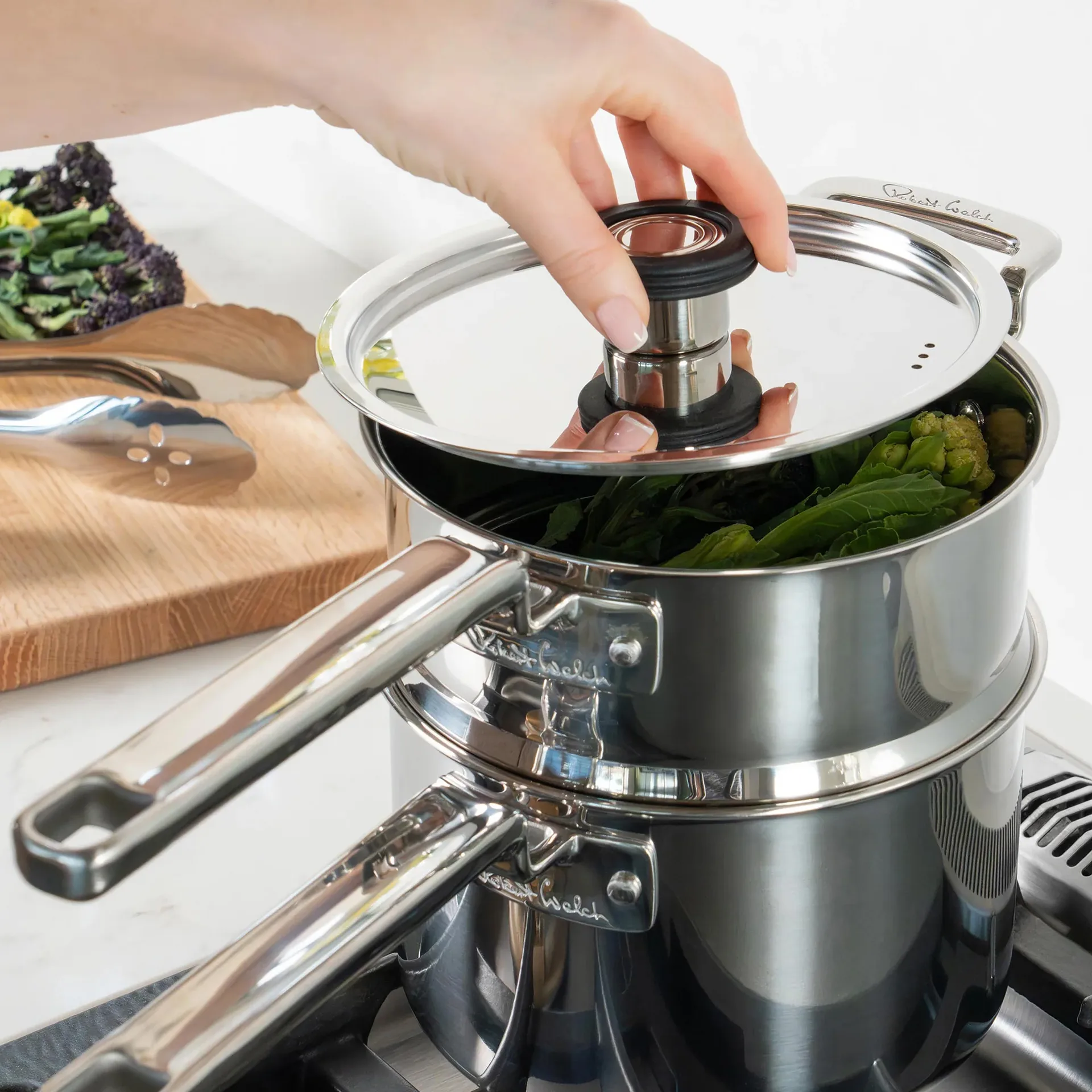 316 Series stoominzetset, Roestvrij staal, 2-delig Robert Welch