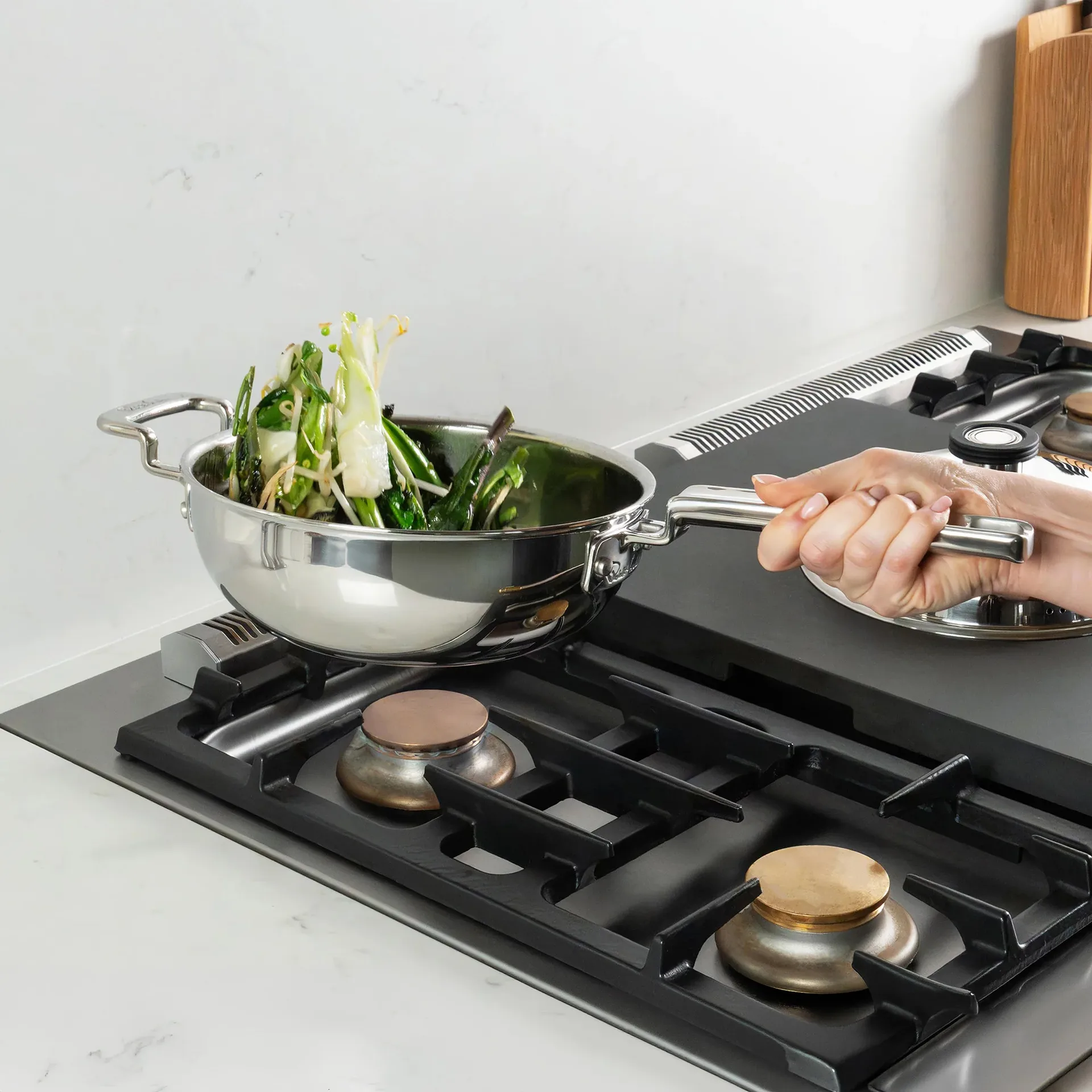 316 Series wokpan, Roestvrij staal, 22 cm Robert Welch