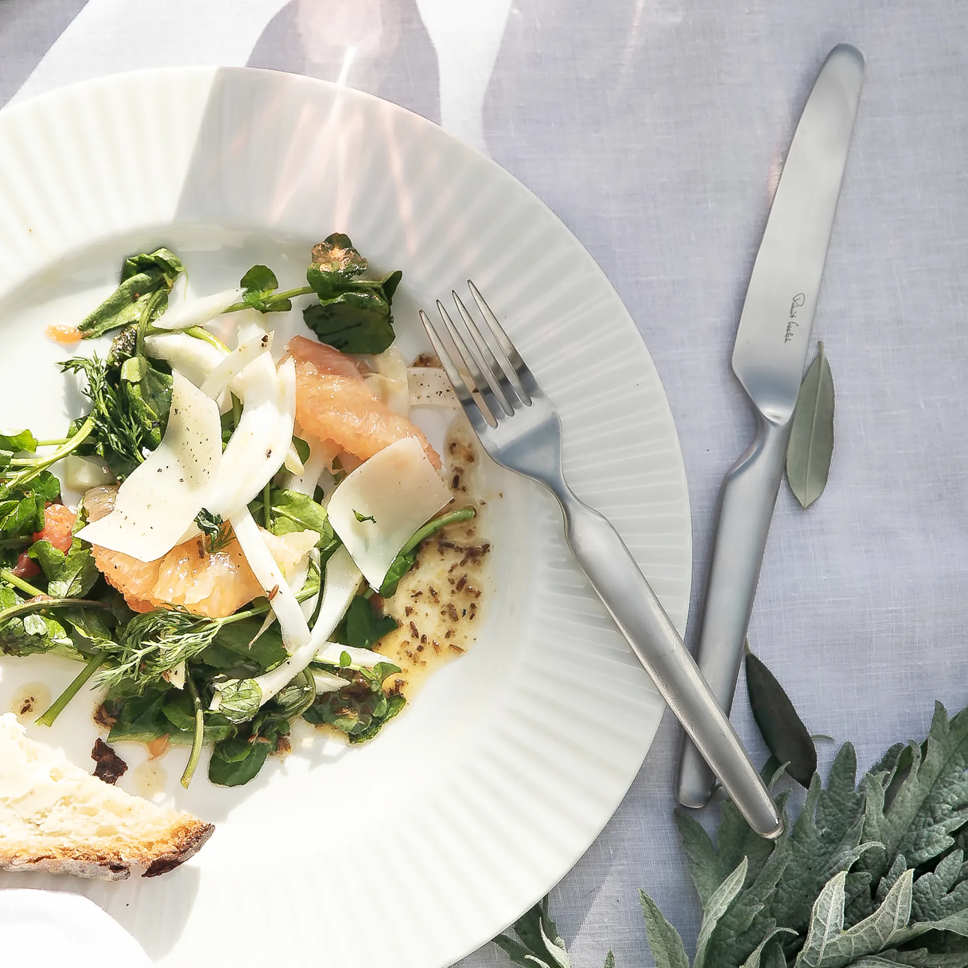 Bergen eetmes mat, Roestvrij staal Robert Welch