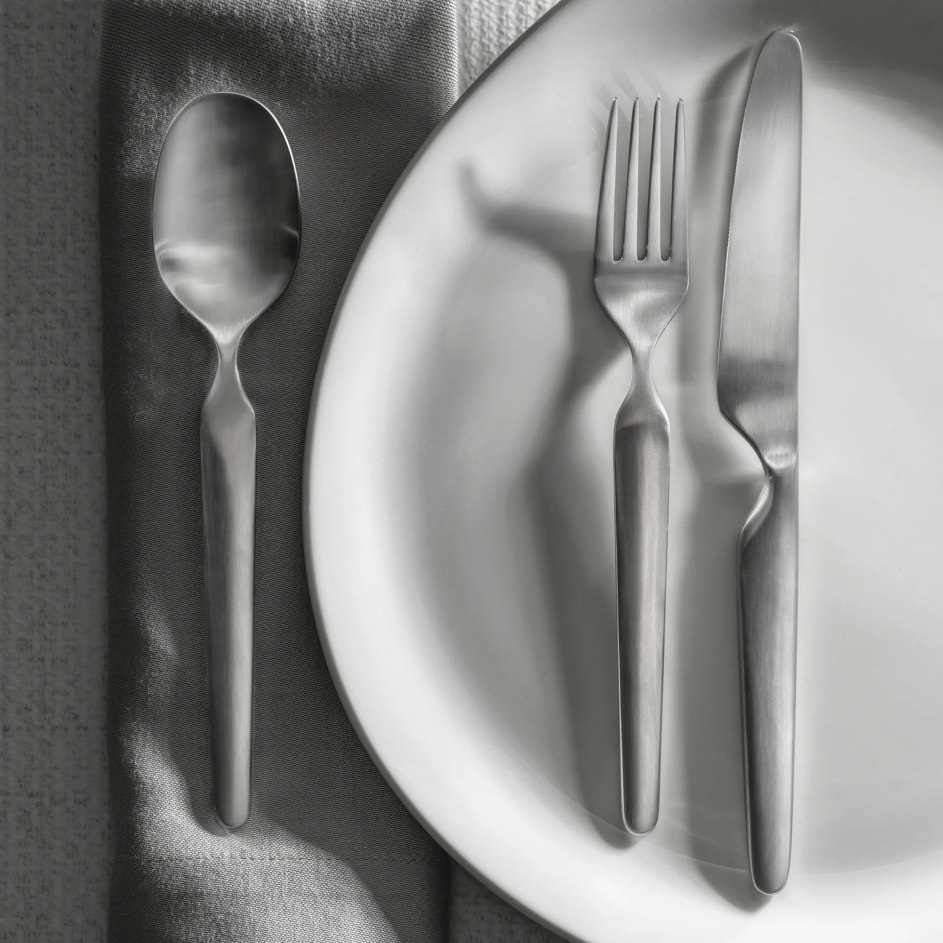 Bergen eetvork mat, Roestvrij staal Robert Welch