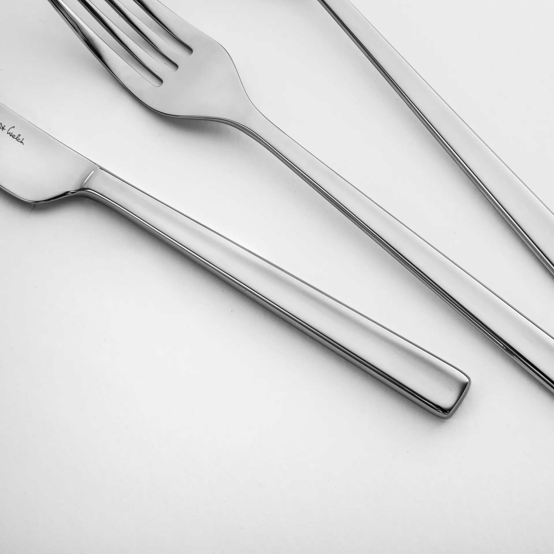 Blockley dessertlepel glanzend, Roestvrij staal Robert Welch