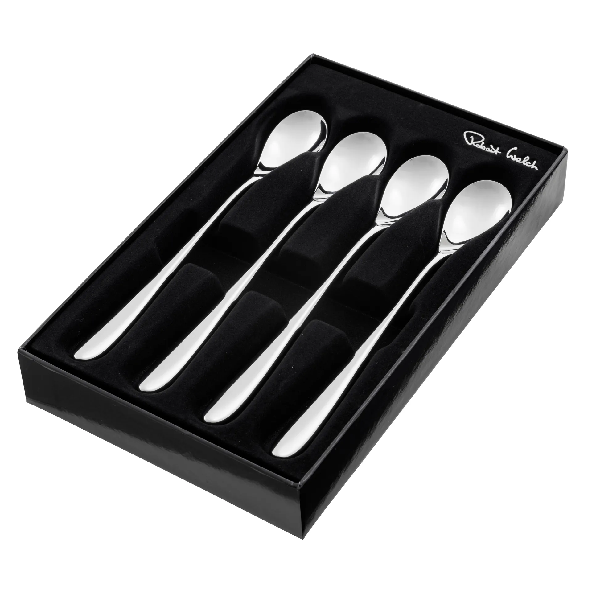 Bourton Bright lattelepel, 4 stuks, Roestvrij staal Robert Welch