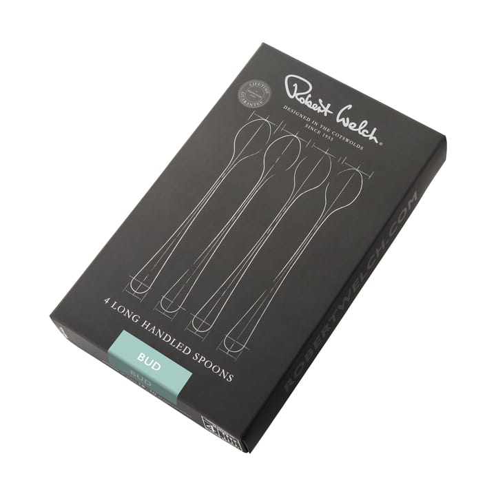 Bud Bright lattelepel, 4 stuks, Roestvrij staal Robert Welch