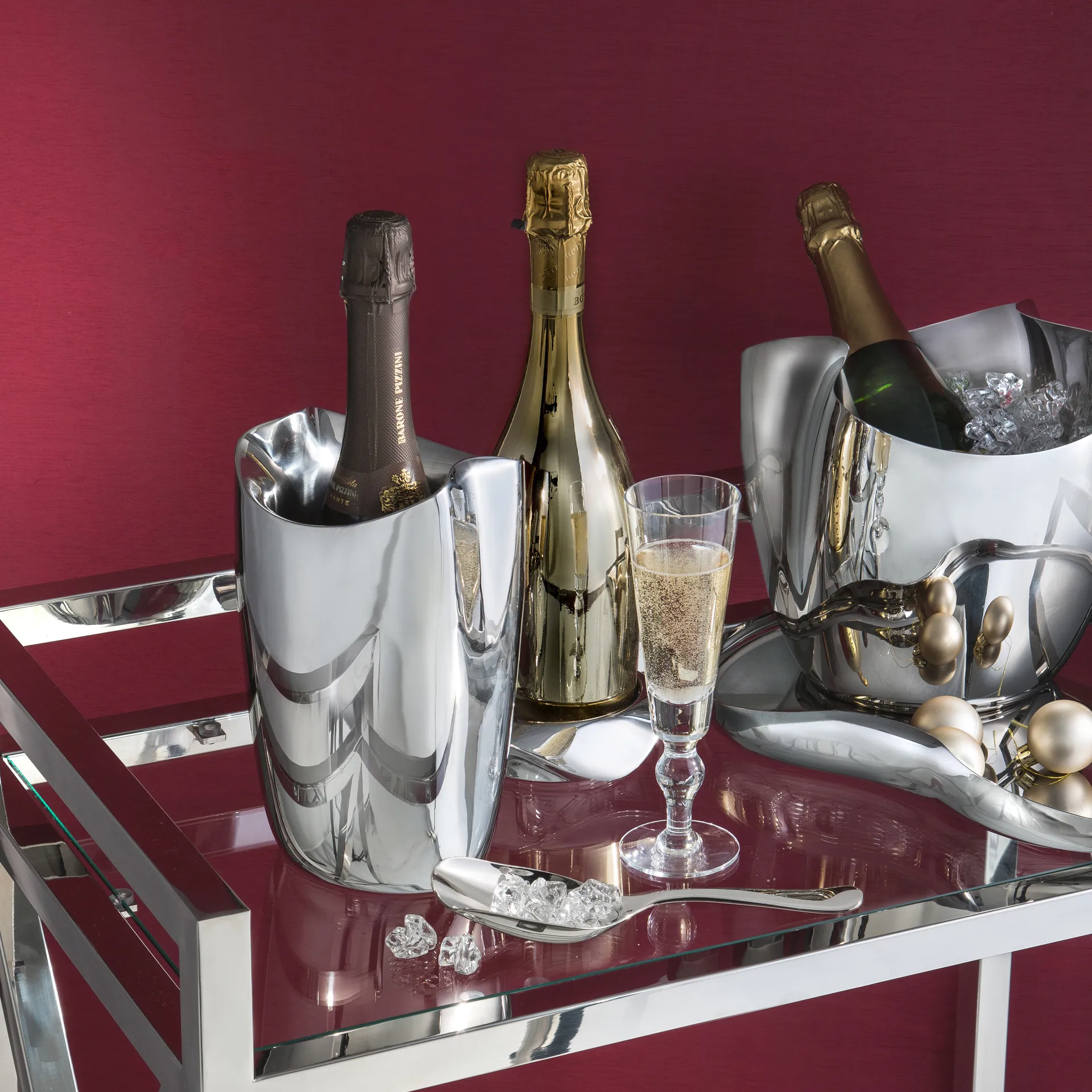 Drift dubbelwandige wijnkoeler, Roestvrij staal Robert Welch