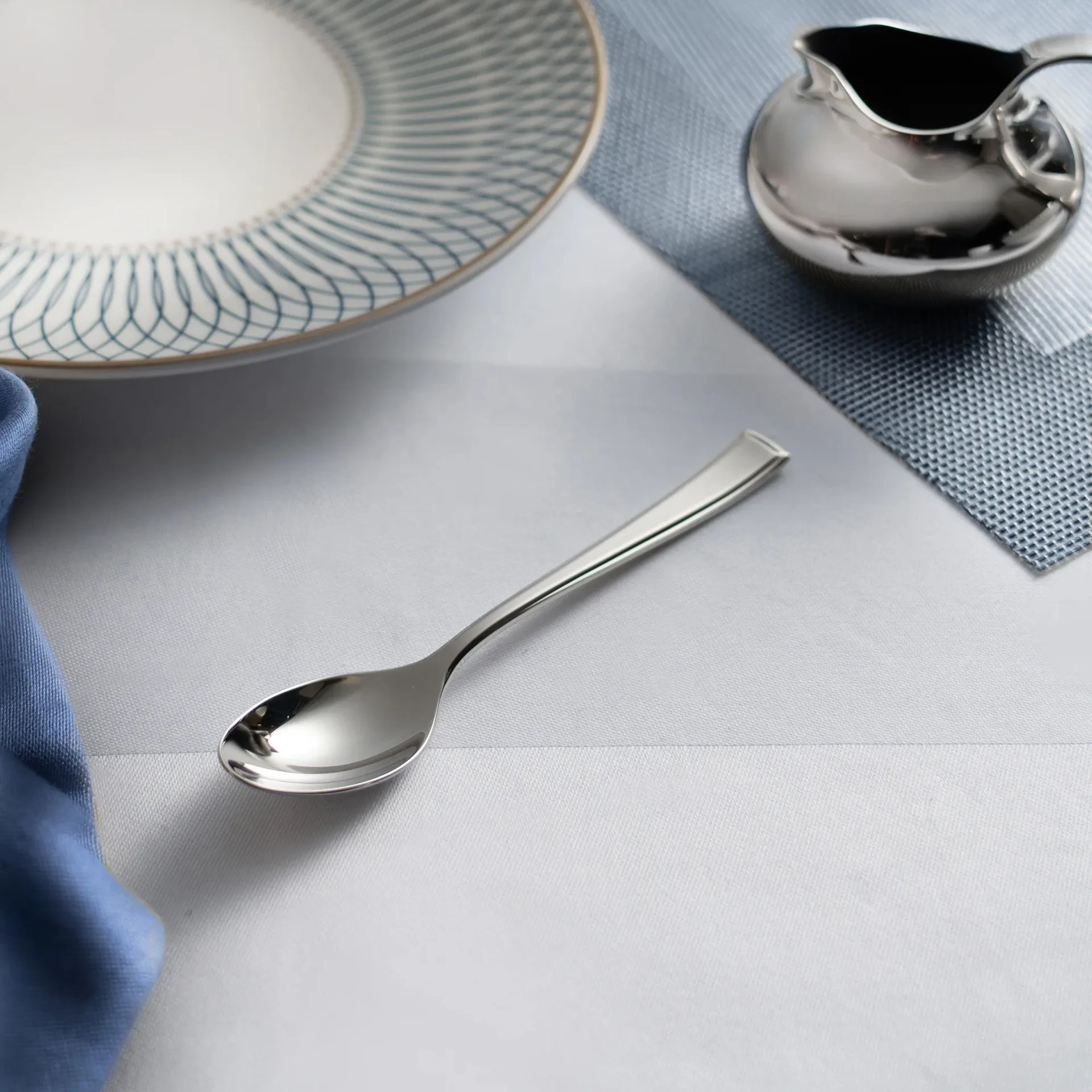 Fairford Bright Engelse theelepel, Roestvrij staal, 13,6 cm Robert Welch