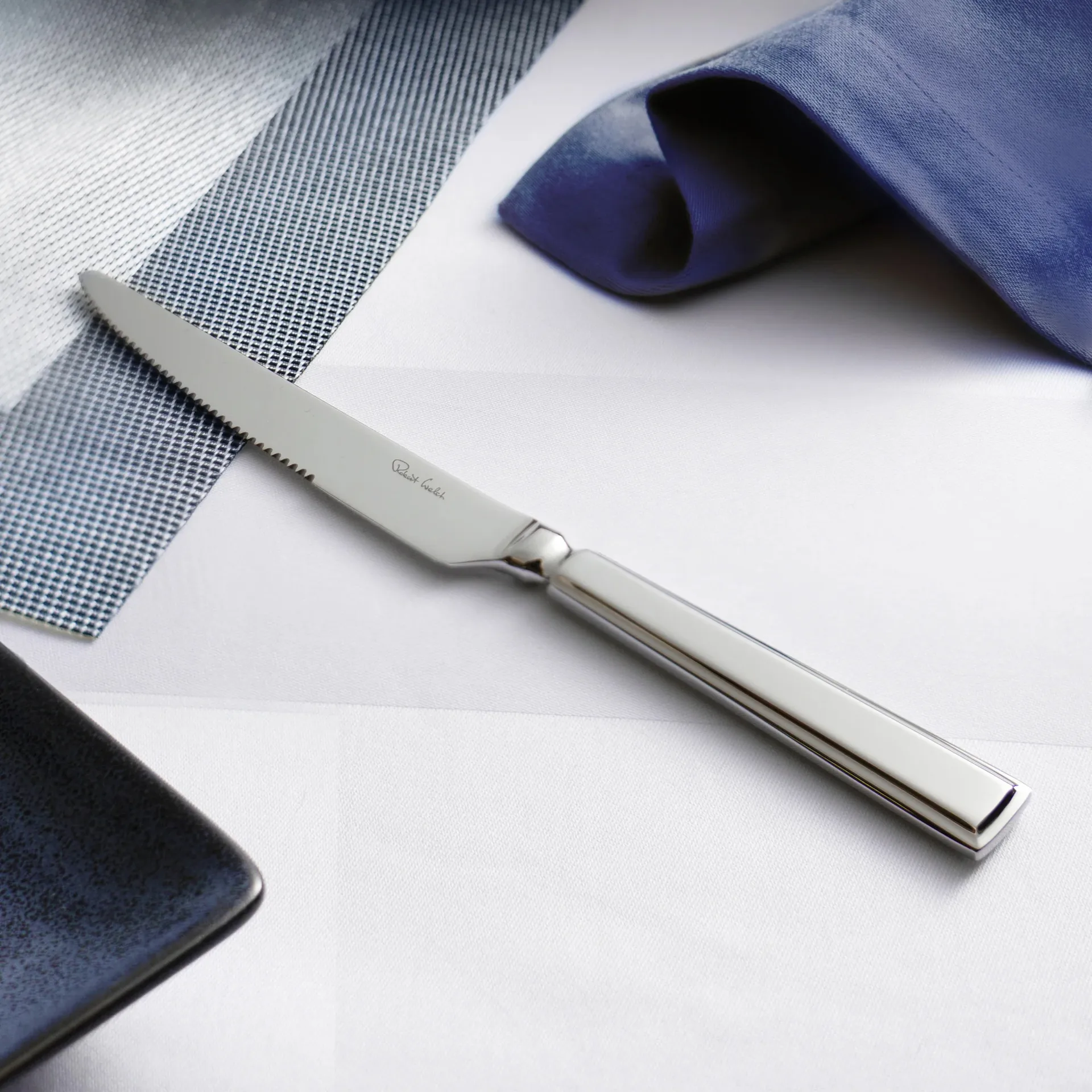 Fairford Bright steakmes, Roestvrij staal, 4-pack Robert Welch