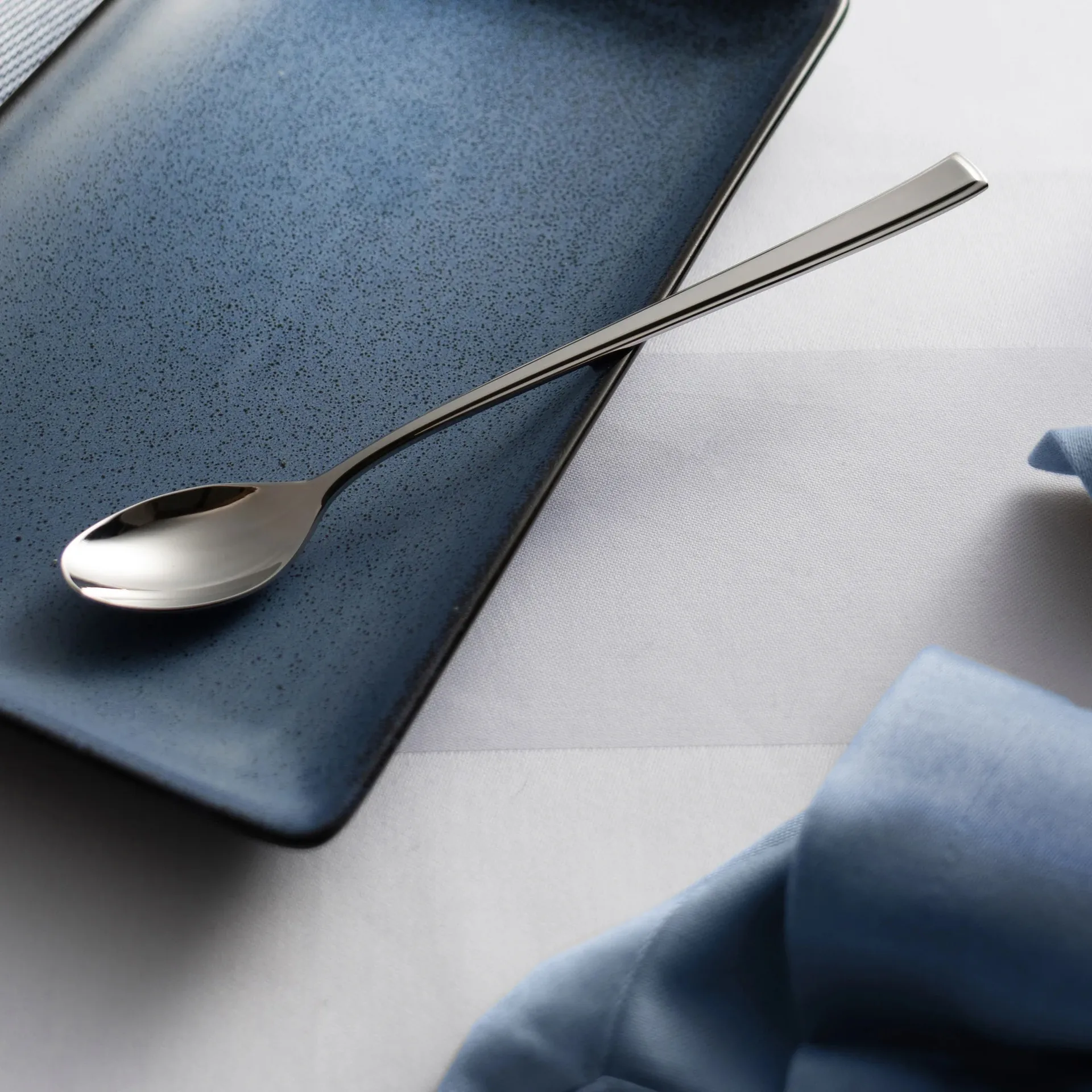 Fairford Bright theelepel met lang handvat, Roestvrij staal, 20,1 cm Robert Welch