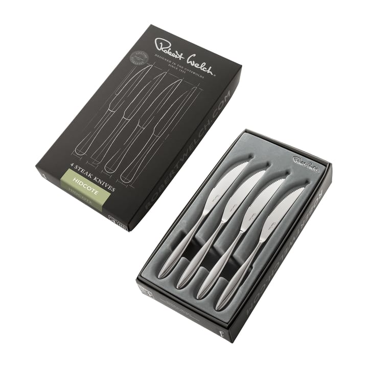 Hidcote Bright grillbestek 4-pack - Roestvrij staal - Robert Welch