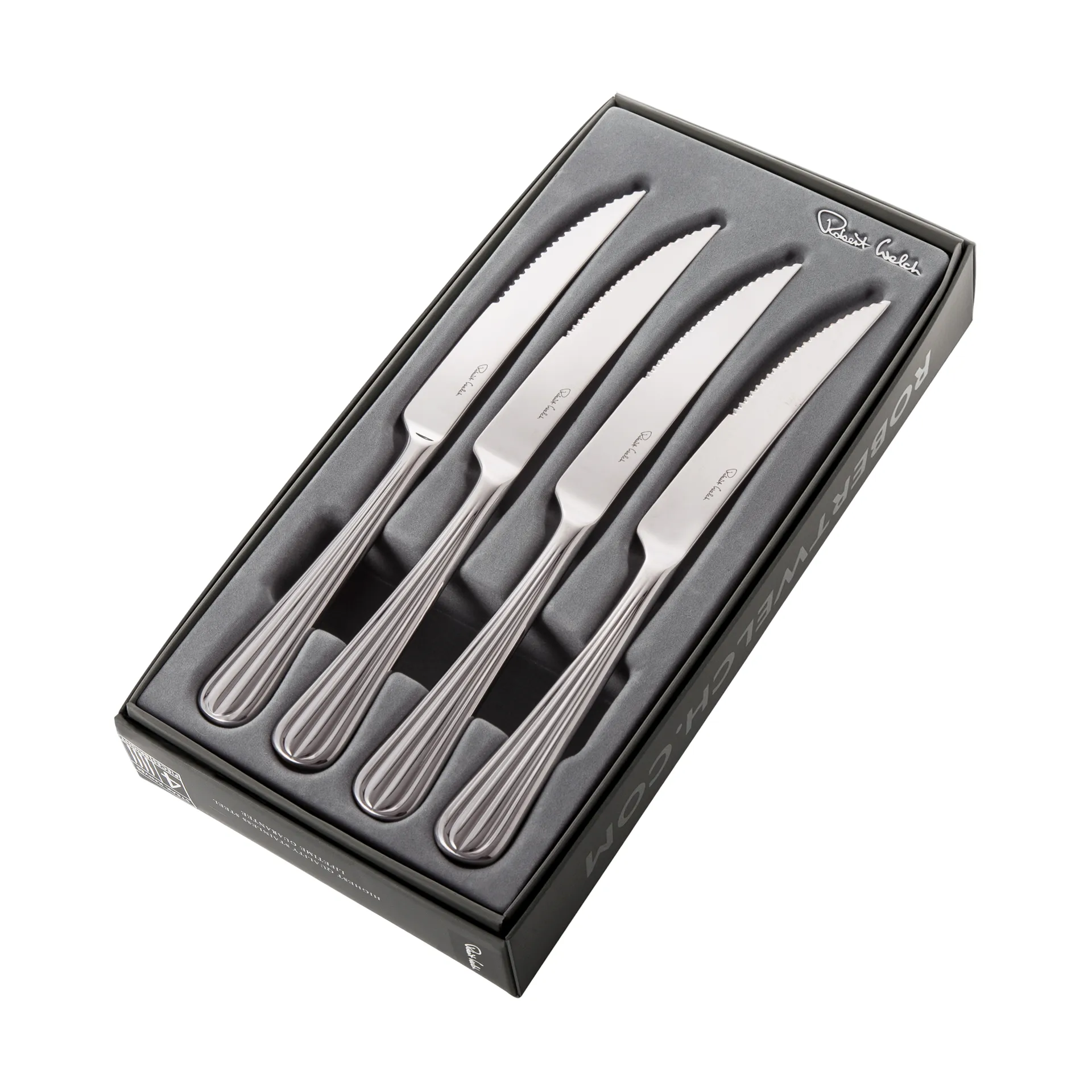 Palm Bright grillmessen 4-pack, Roestvrij staal Robert Welch