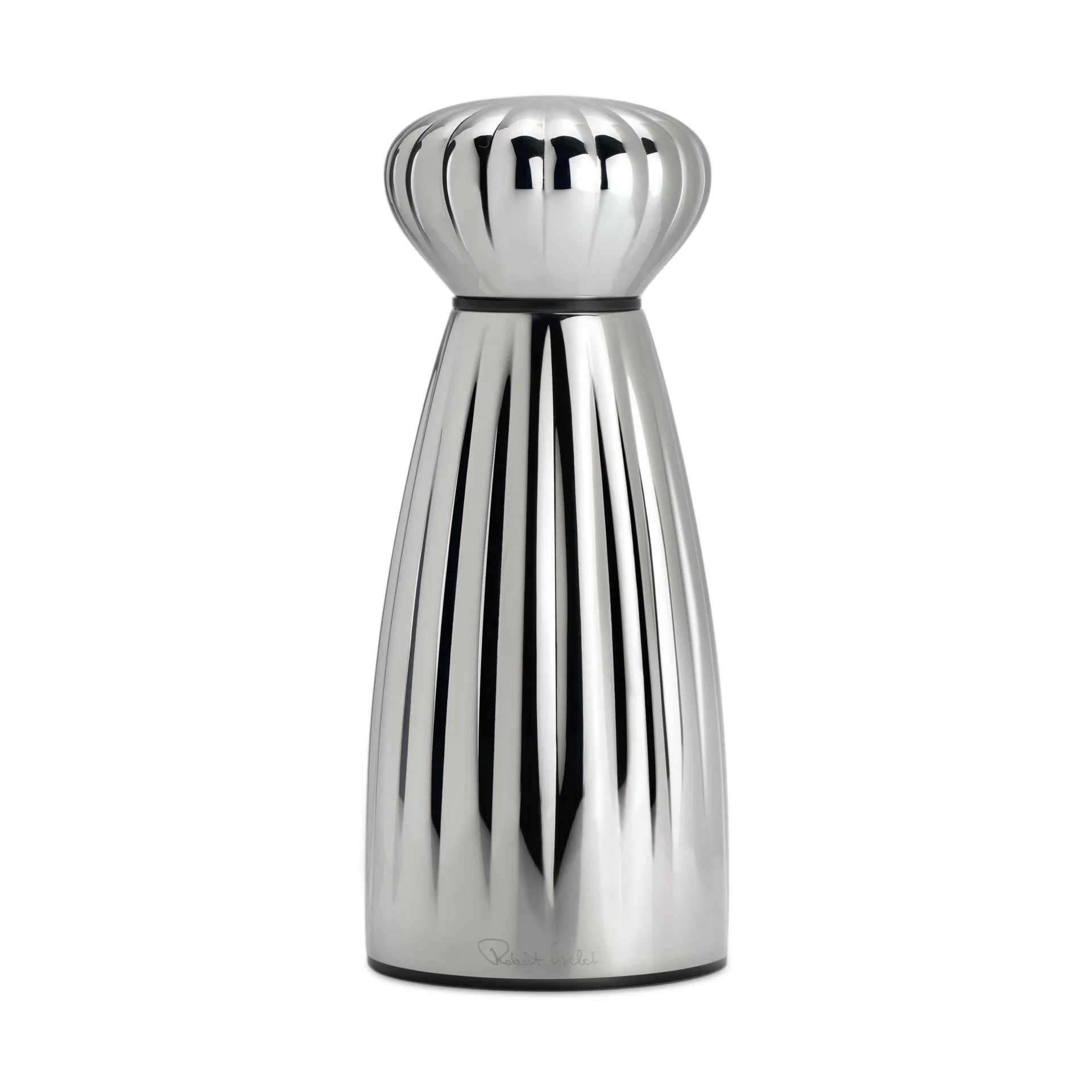Palm bright pepermolen roestvrij staal 16,8 cm, Zwart Robert Welch