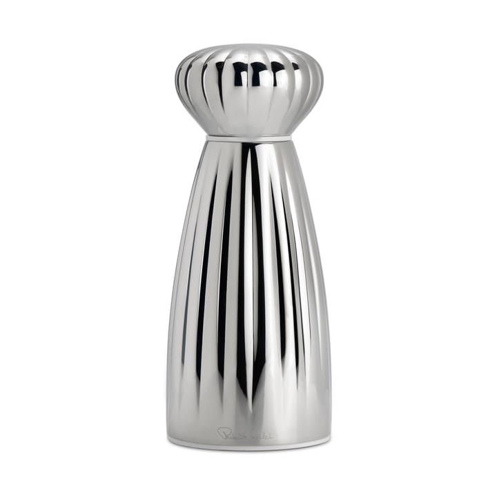 Palm bright zoutmolen roestvrij staal 16,8 cm - Wit - Robert Welch