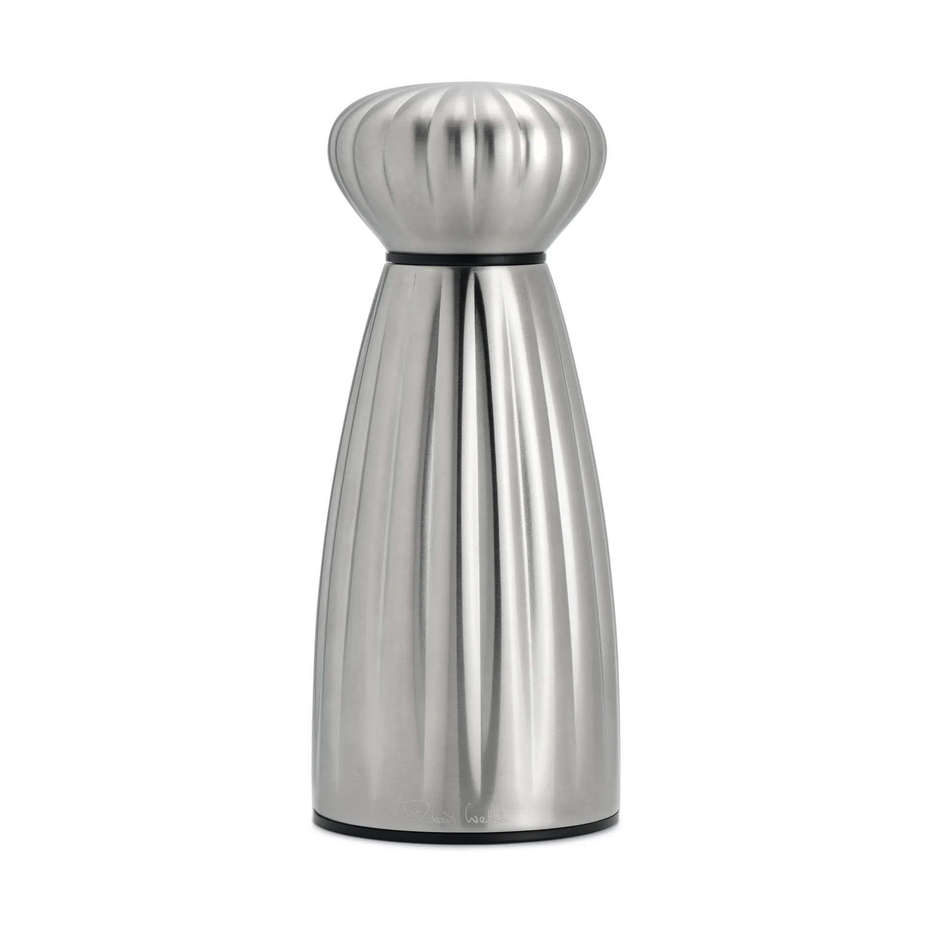 Palm satin pepermolen roestvrij staal 16,8 cm, Zwart Robert Welch