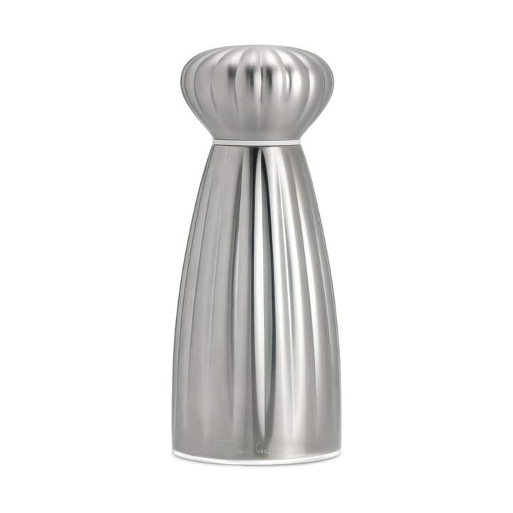 Palm satin zoutmolen roestvrij staal 16,8 cm - Wit - Robert Welch
