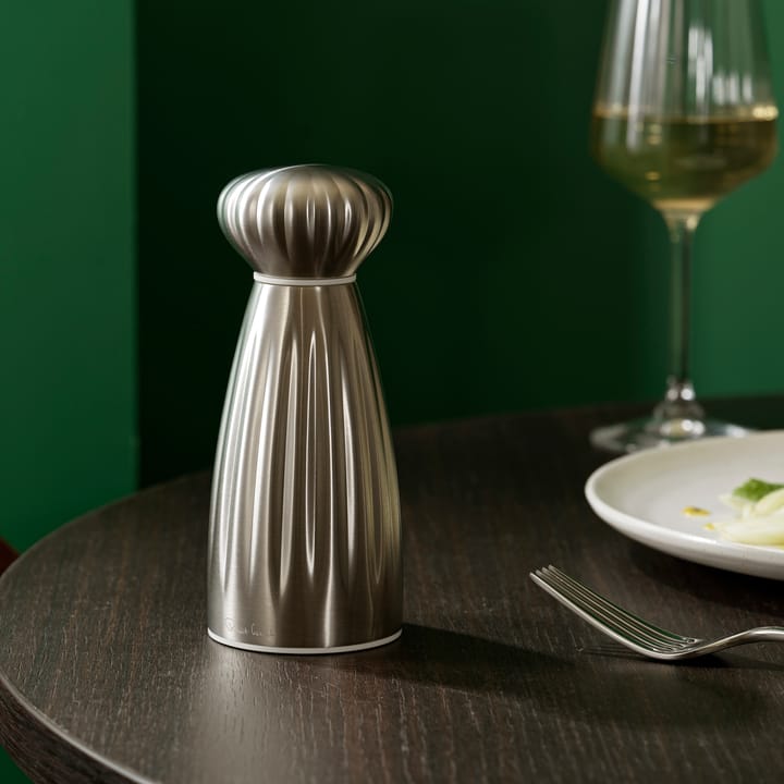 Palm satin zoutmolen roestvrij staal 16,8 cm, Wit Robert Welch