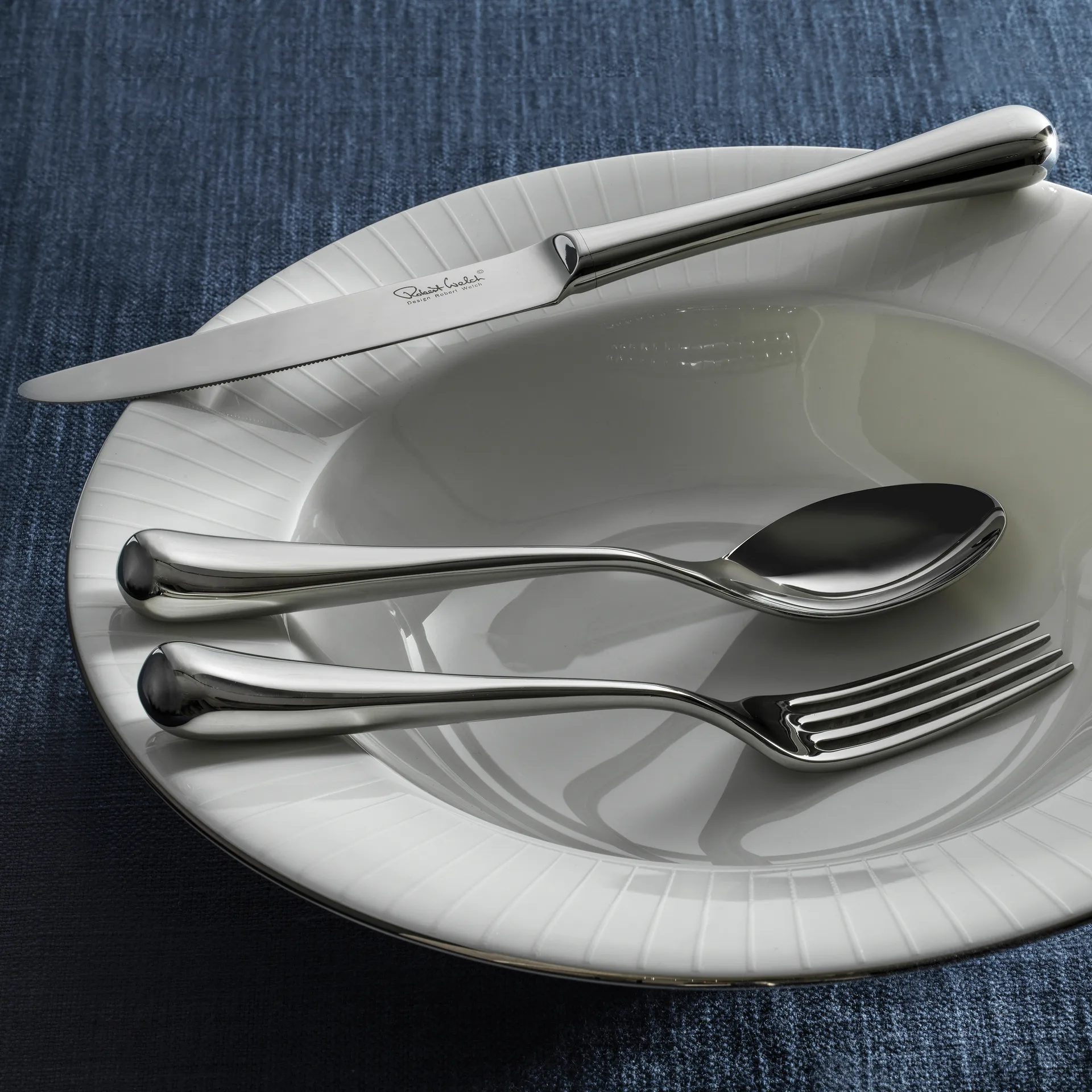 Radford Air dinermes glanzend, Roestvrij staal Robert Welch