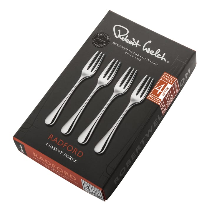 Radford dessertvork, mat, 4 stuks, Roestvrij staal Robert Welch