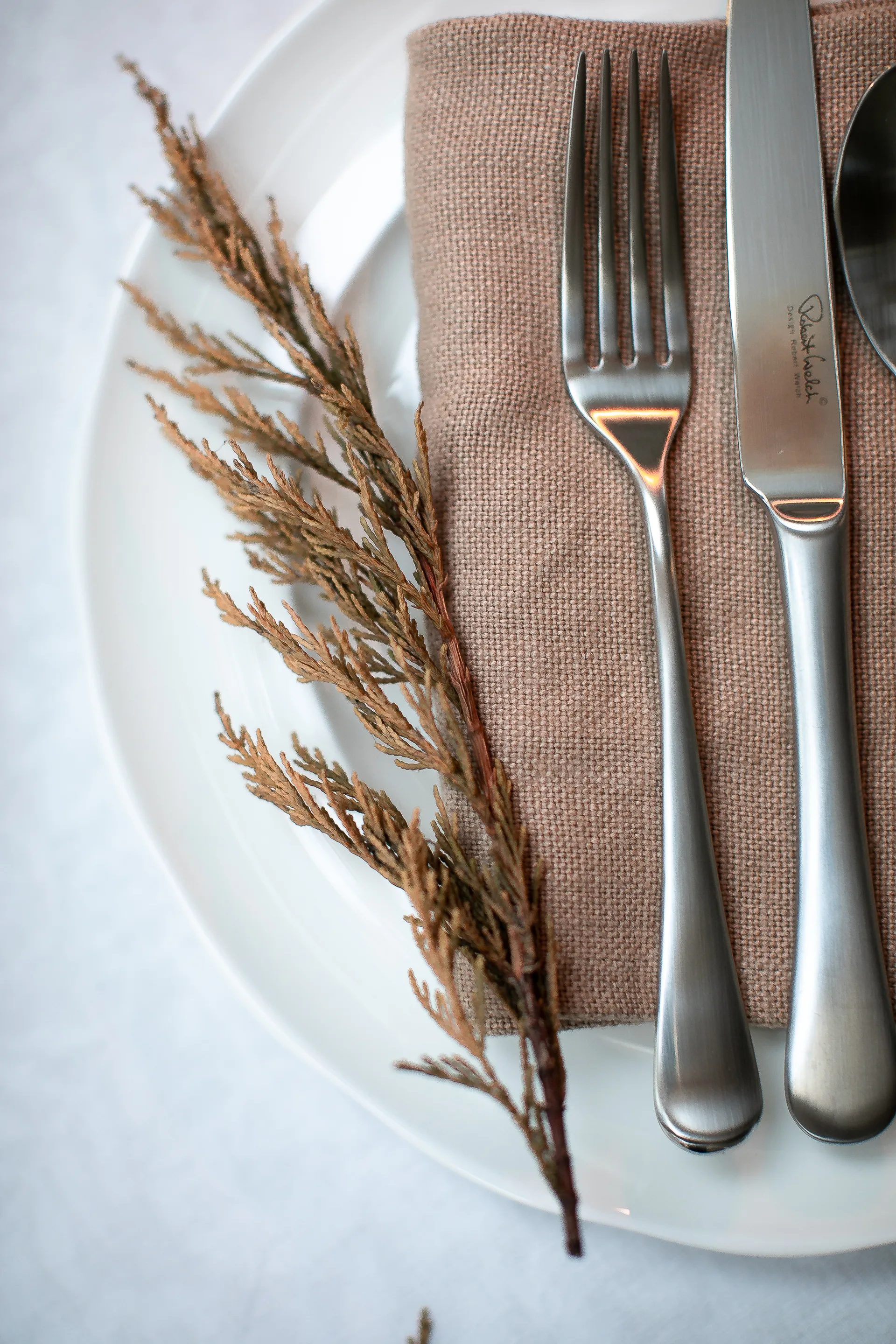 Radford dessertvork, mat, Roestvrij staal Robert Welch