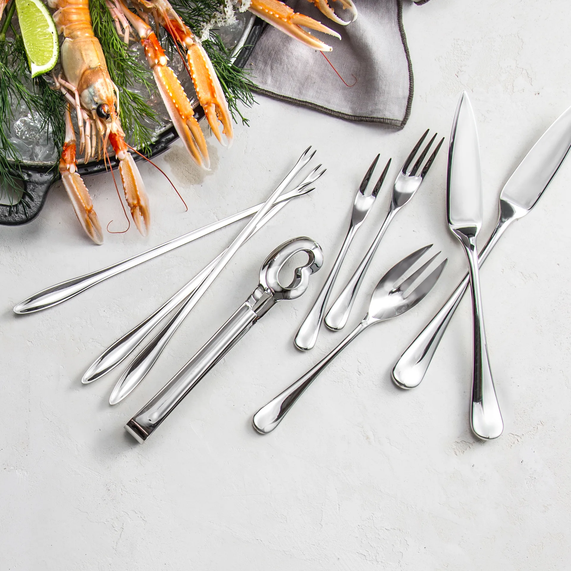 Radford kreeftenschaar, gepolijst, Roestvrij staal Robert Welch