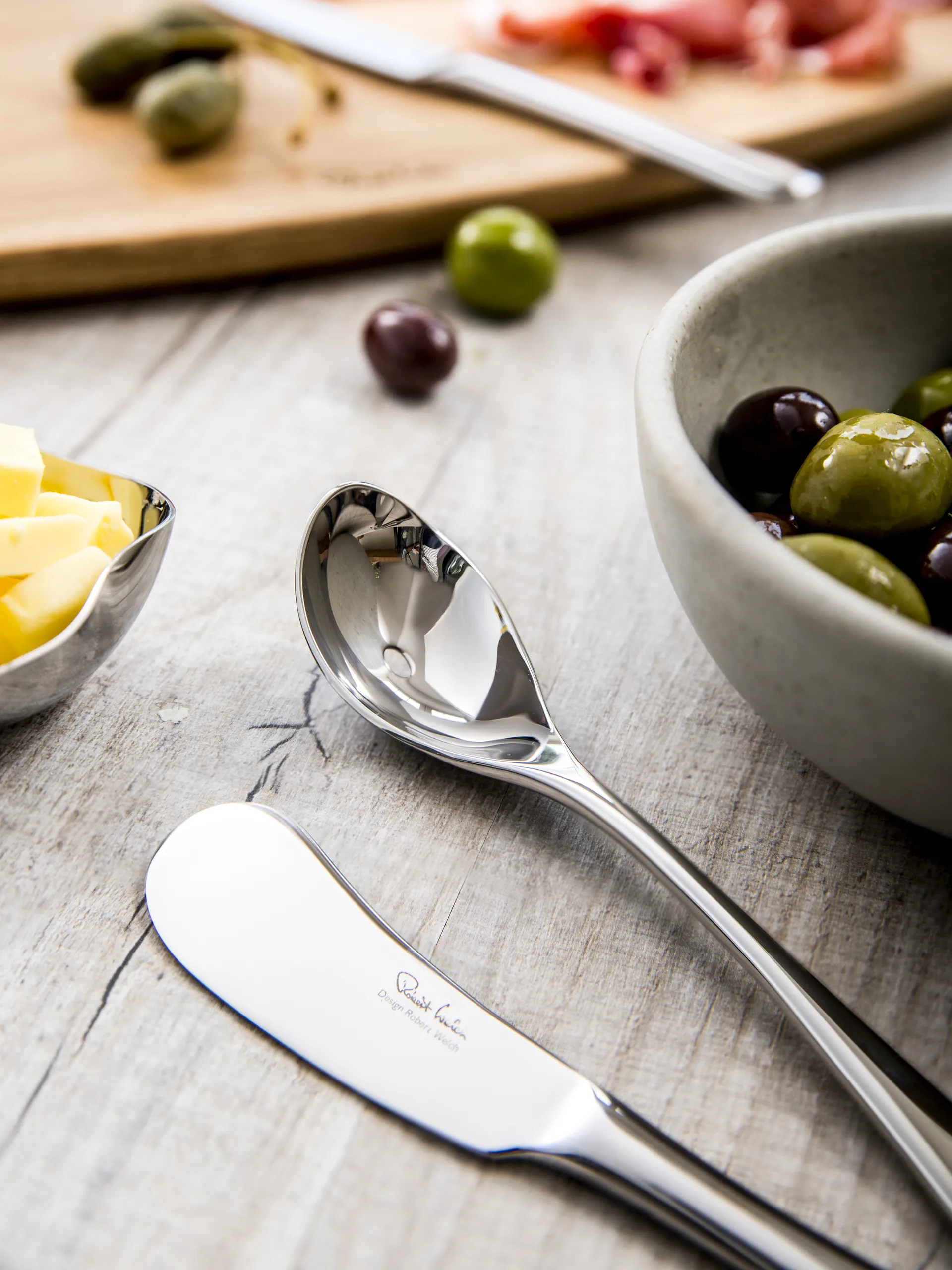 Radford olijflepel, gepolijst, Roestvrij staal Robert Welch