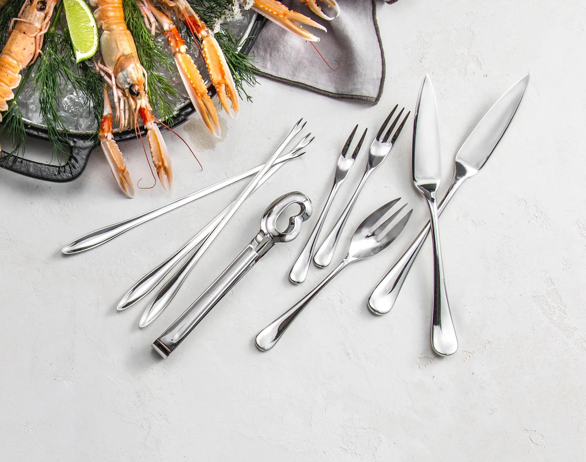 Radford slakkentang, gepolijst, Roestvrij staal Robert Welch