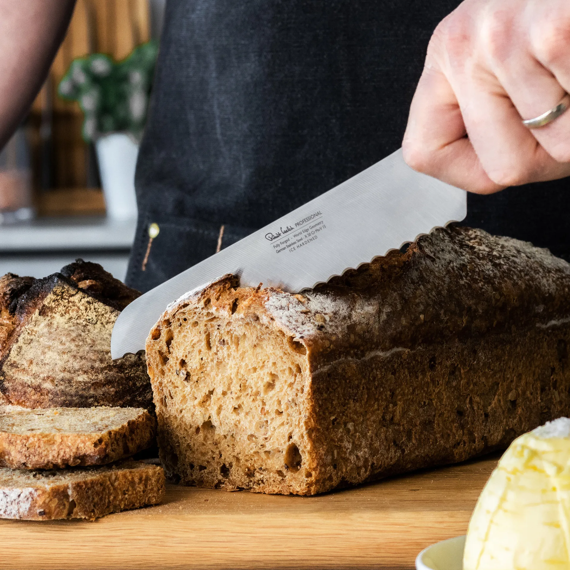 Robert Welch professional broodmes 22 cm, Roestvrij staal Robert Welch