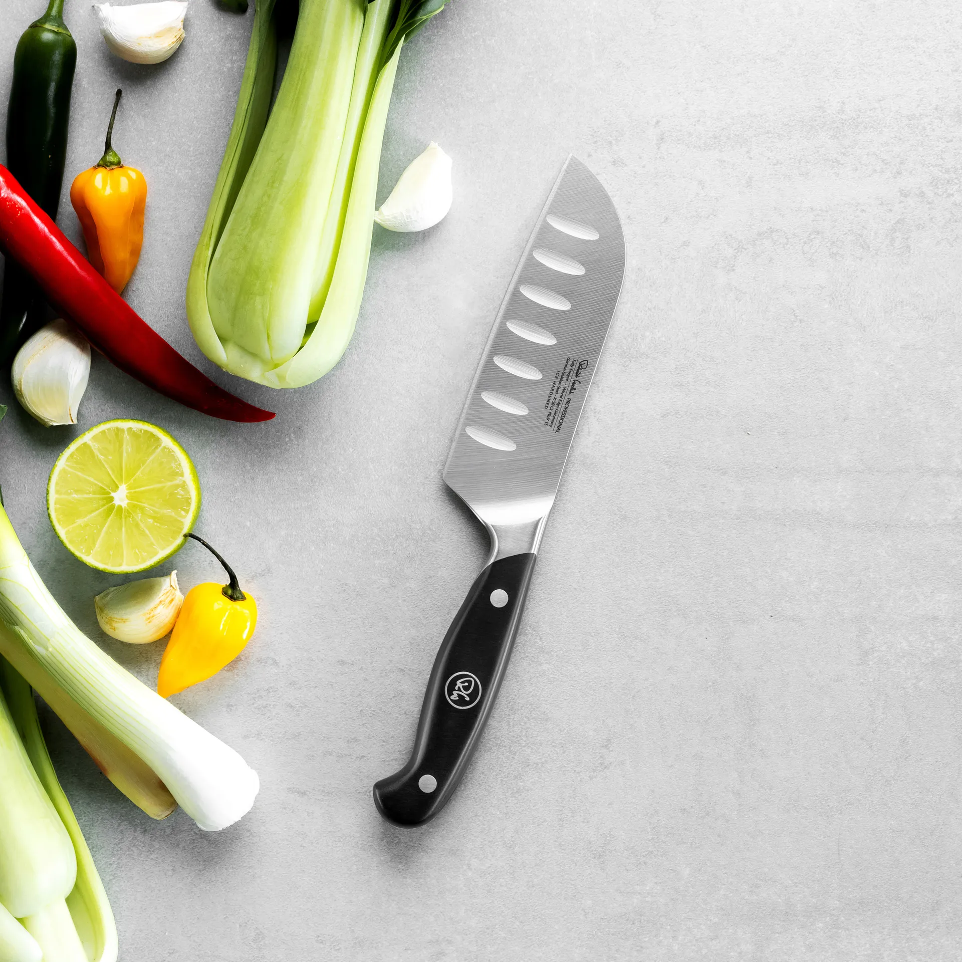 Robert Welch professional santoku mes 12 cm, Roestvrij staal Robert Welch